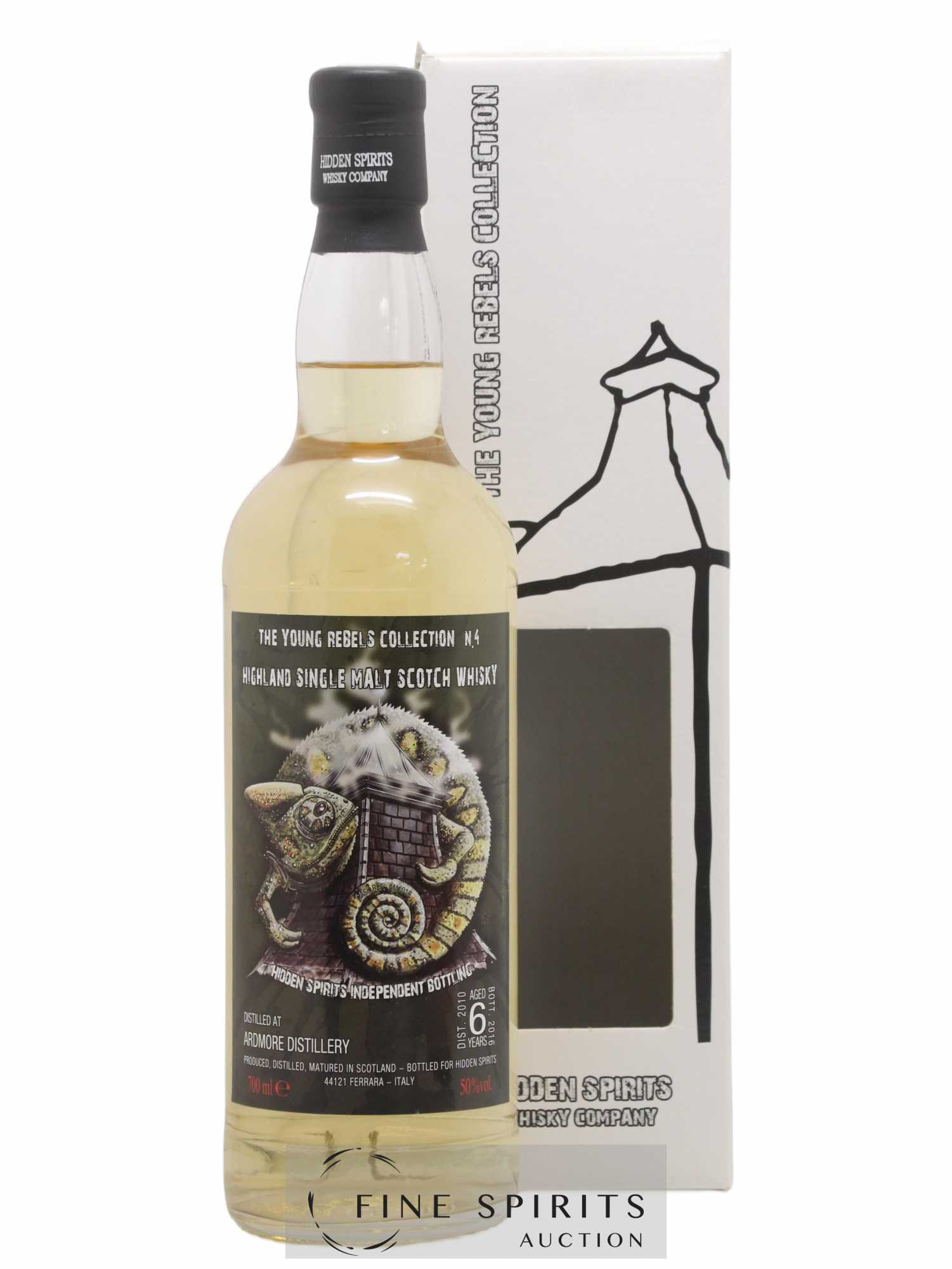 Ardmore 6 years 2010 Hidden Spirits bottled 2016 Young Rebels Collection n4 - Lot de 1 bouteille - 0
