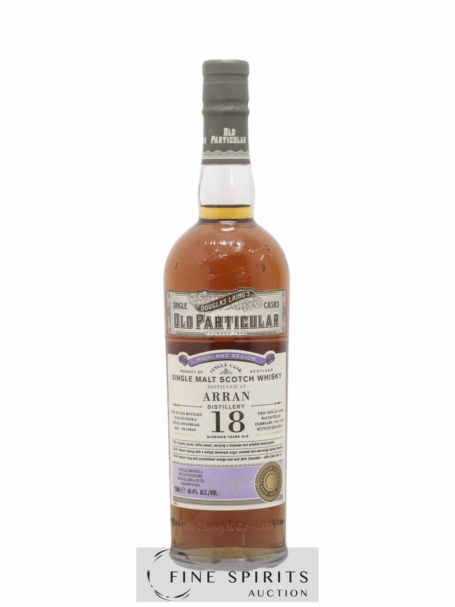 Arran 18 years 1997 Douglas Laing Ref. DL10840 - One of 252 - bottled 2015 Single Cask Old Particular - Posten von 1 Flasche - 1
