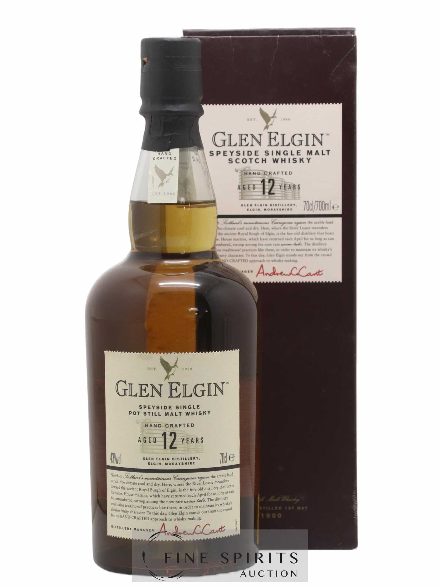 Glen Elgin 12 years Of. - Lot de 1 bouteille - 0