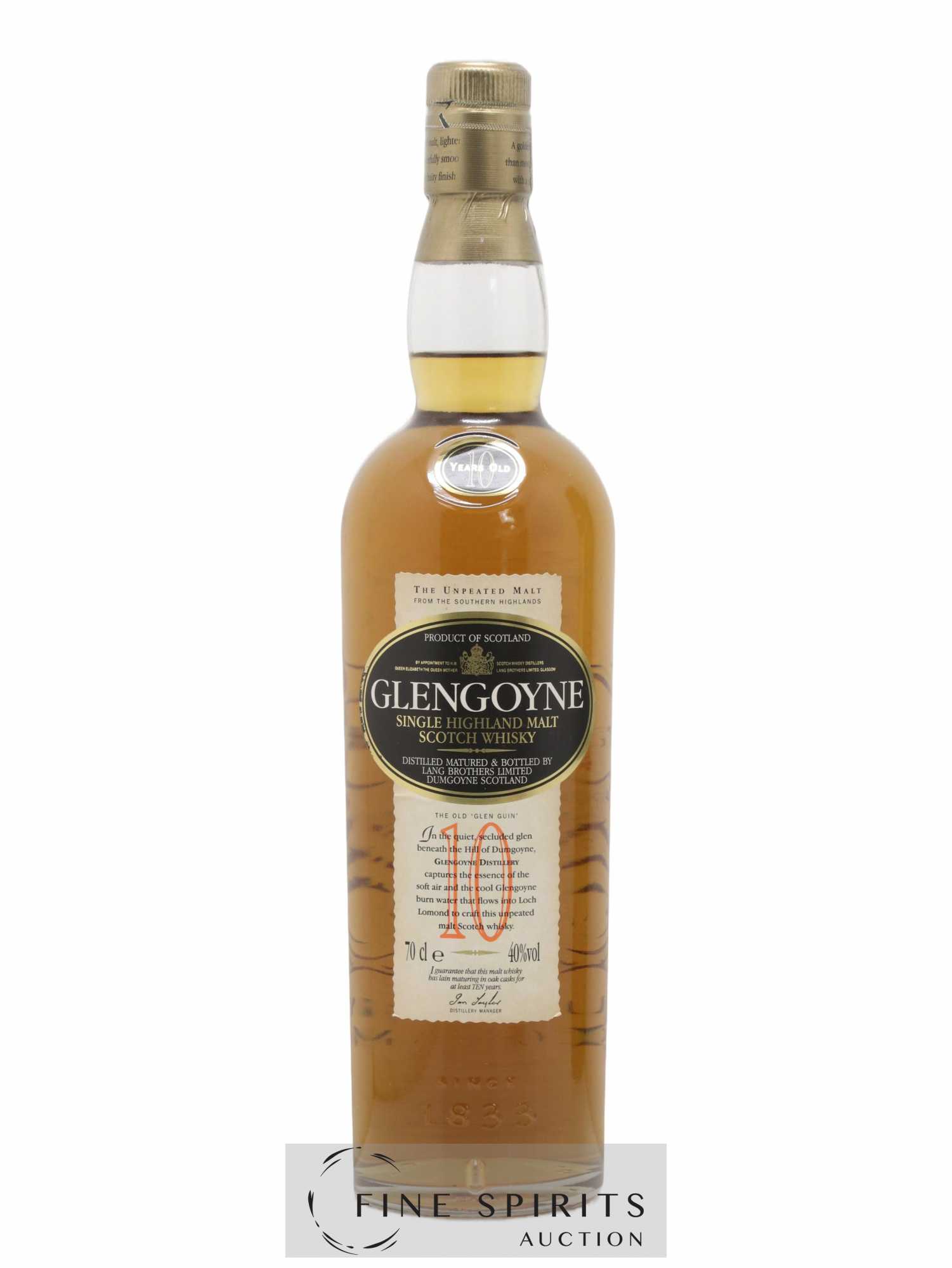 Glengoyne 10 years Of. Lang Brothers Limited - Lot of 1 bottle - 1
