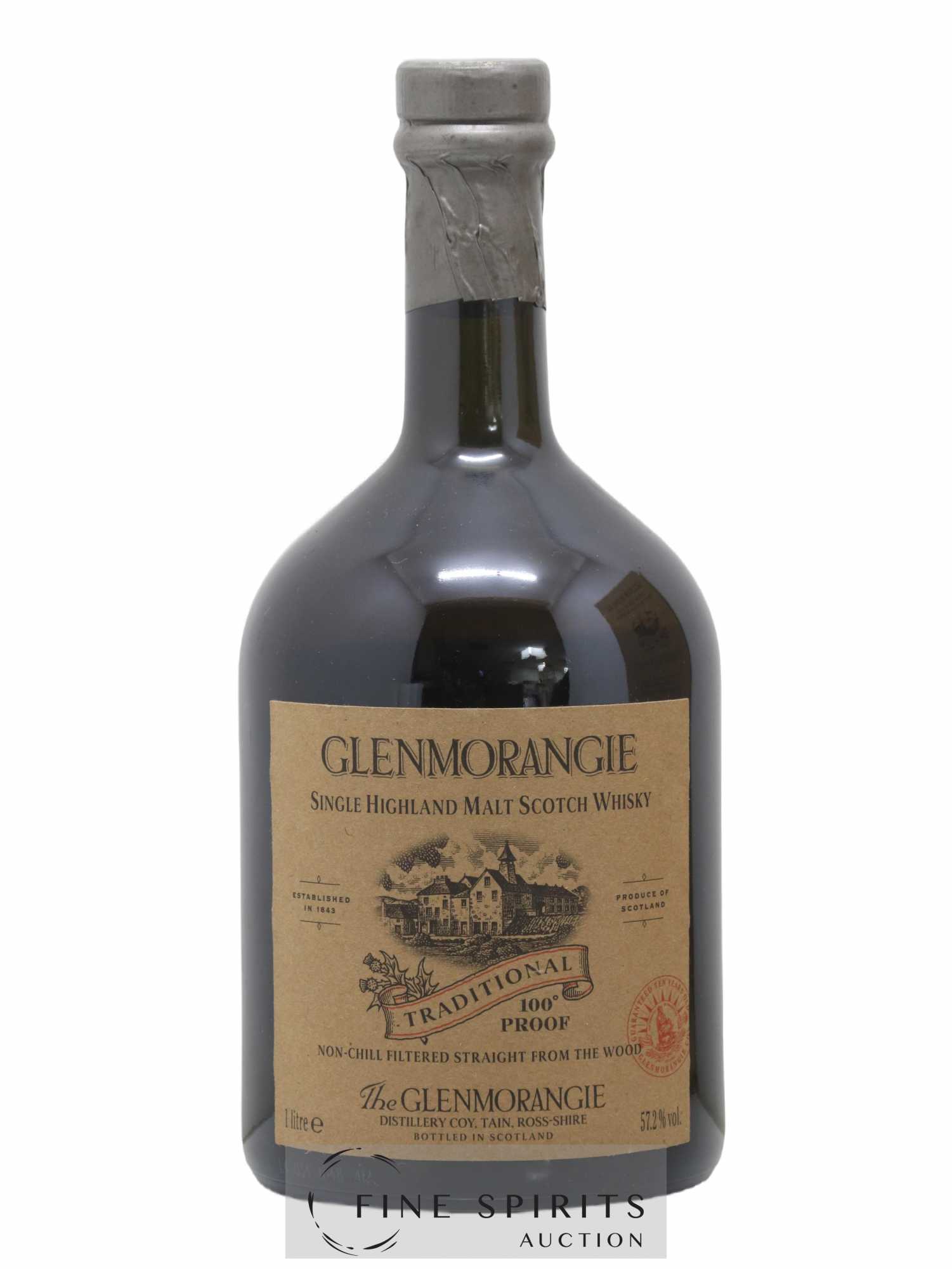 Glenmorangie 10 years Of. Non-Chill Filtered Straight from the Wood Traditional100 Proof - Lot de 1 bouteille - 1