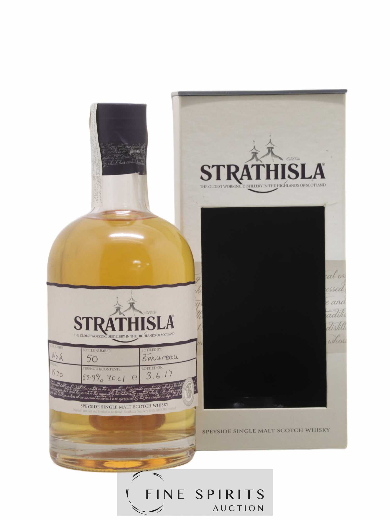 Strathisla 15 years Bénureau Batch n°2 - bottled 2017 - Lot de 1 bouteille - 0