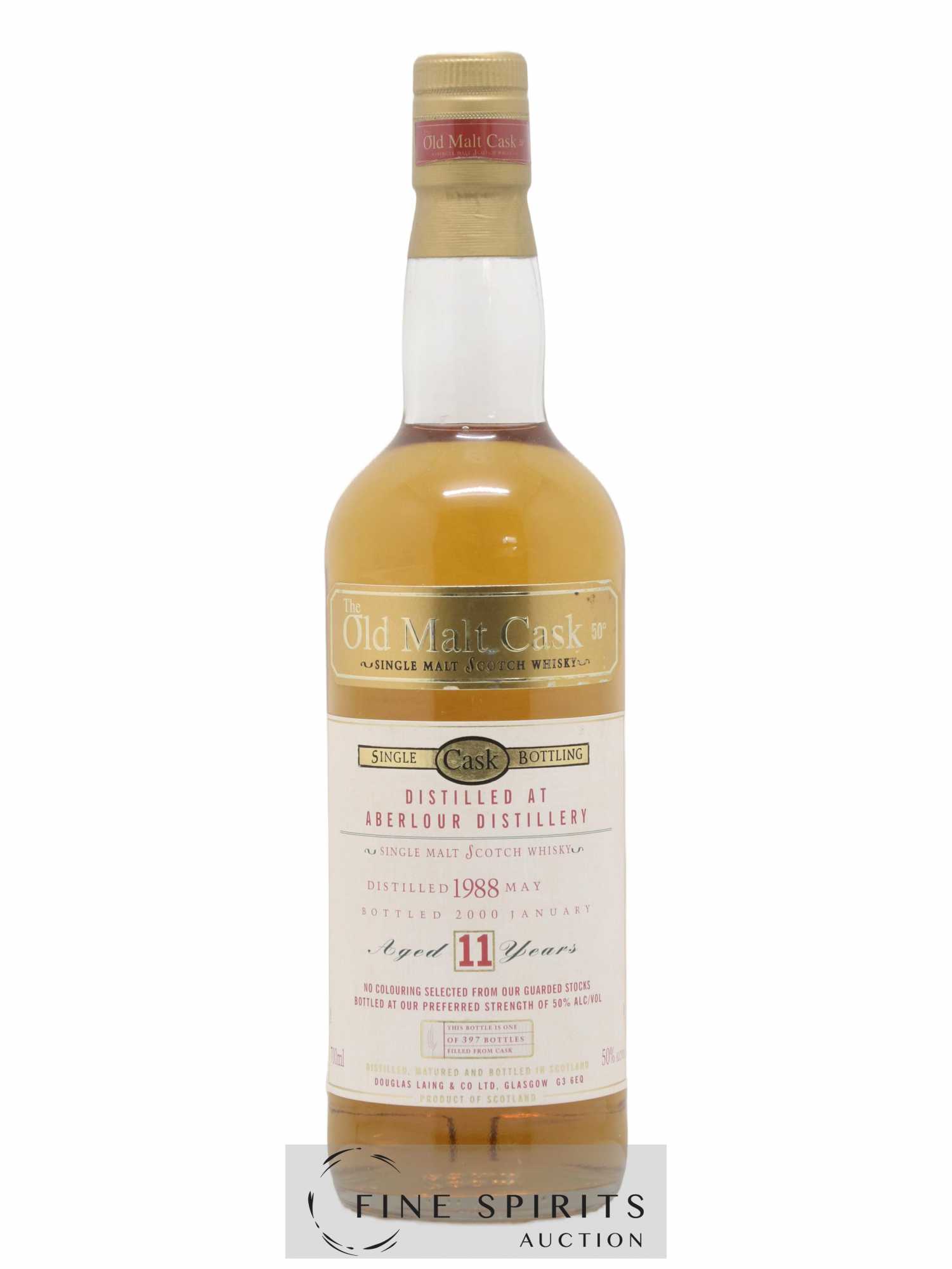 Aberlour 11 years 1988 Douglas Laing One of 397 - bottled 2000 The Old Malt Cask - Lot de 1 bouteille - 0