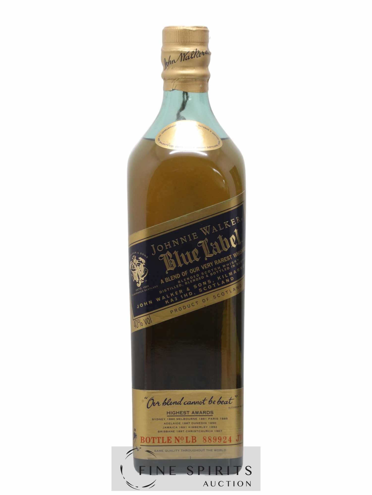 Johnnie Walker Of. Blue Label (70 cl.) - Lot de 1 bouteille - 1
