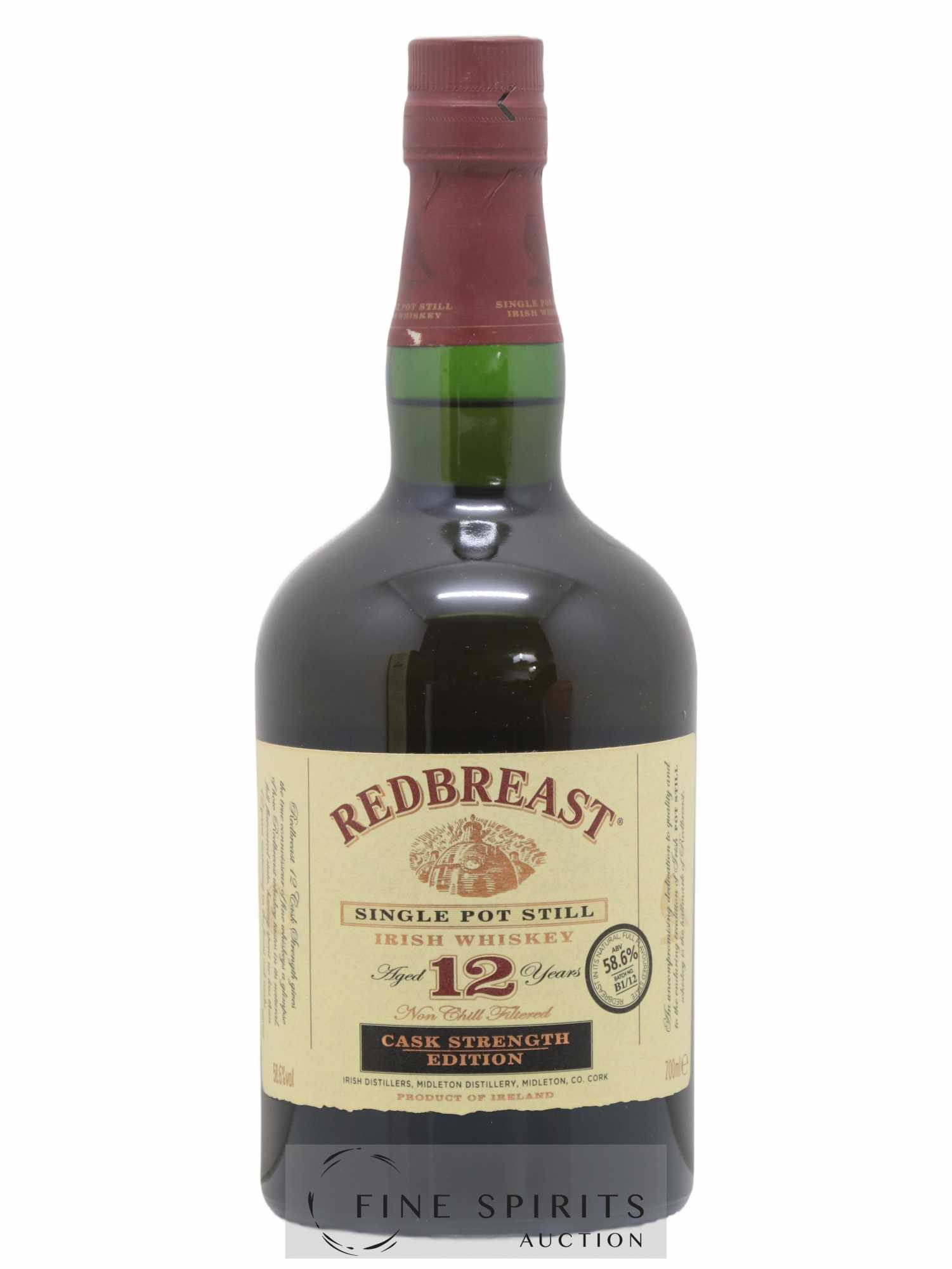 Redbreast 12 years Of. Single Pot Still Batch B1-12 Cask Strength Edition - Lot of 1 bottle - 1