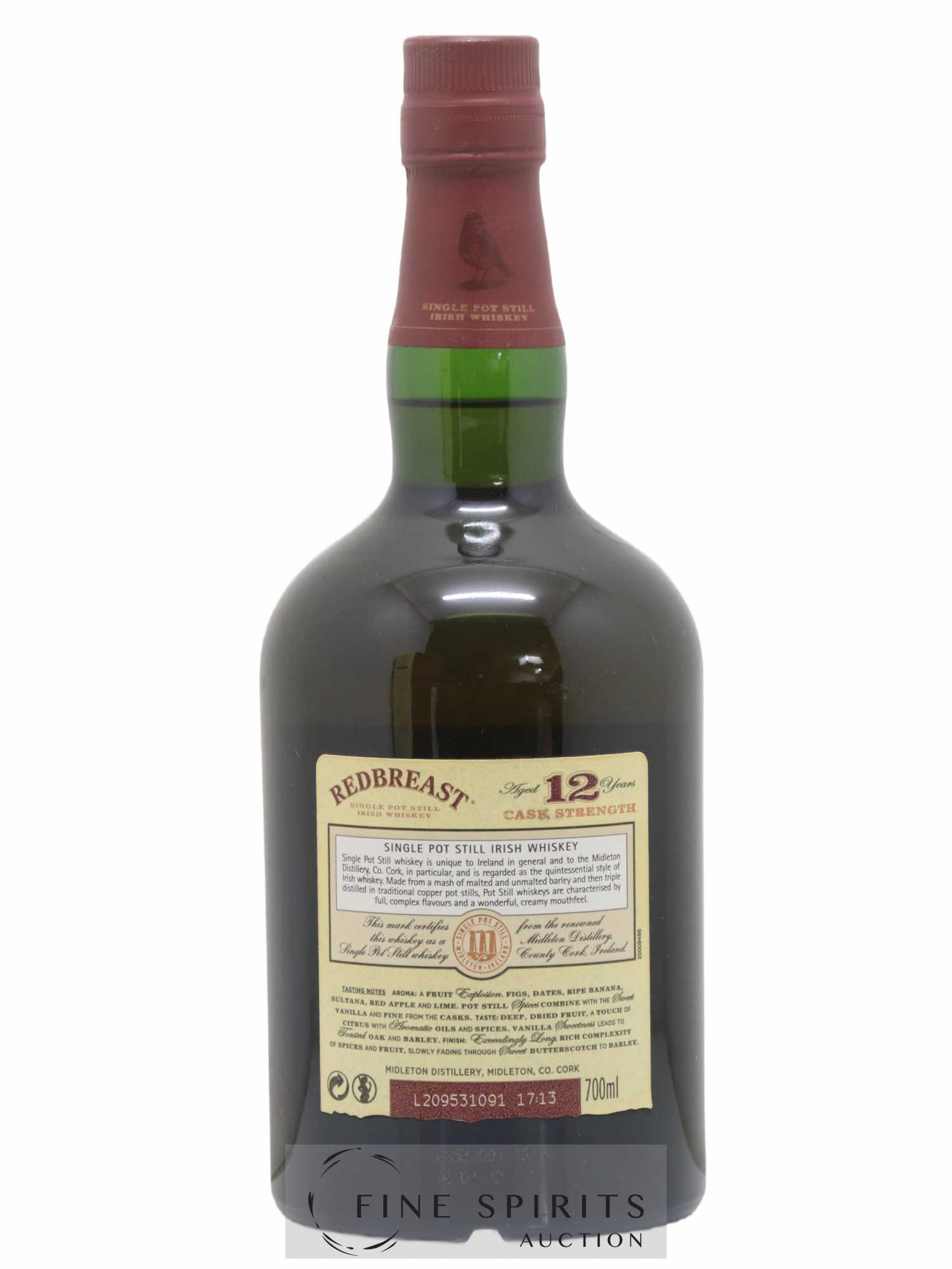 Redbreast 12 years Of. Single Pot Still Batch B1-12 Cask Strength Edition - Lot of 1 bottle - 2