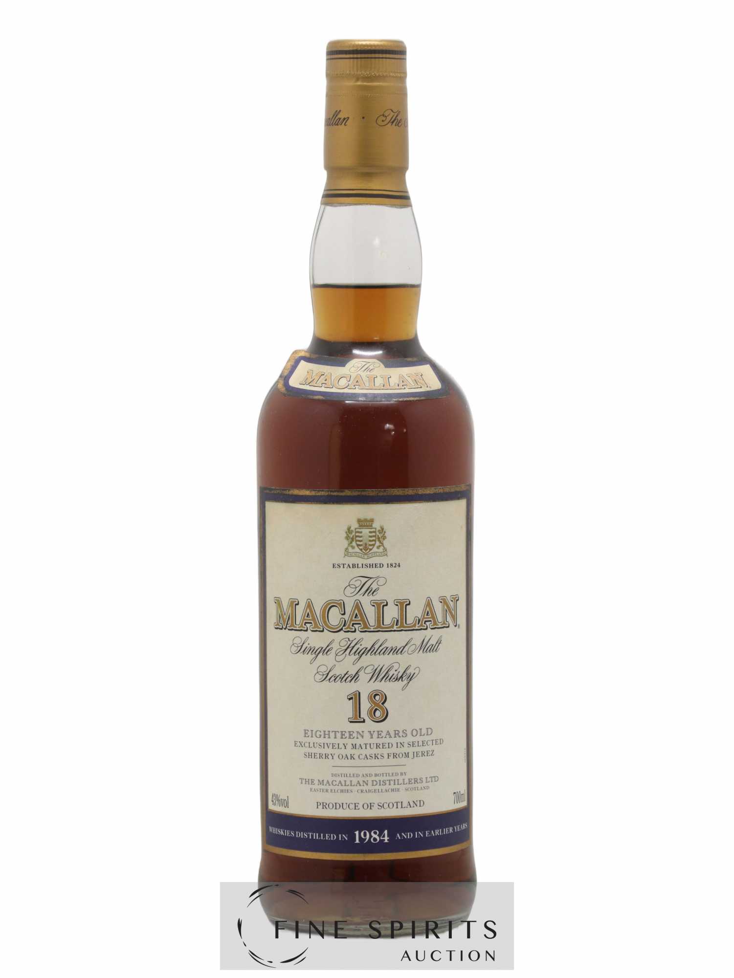 Macallan (The) 18 years 1984 Of. Sherry Oak Casks - Lot de 1 bouteille - 1