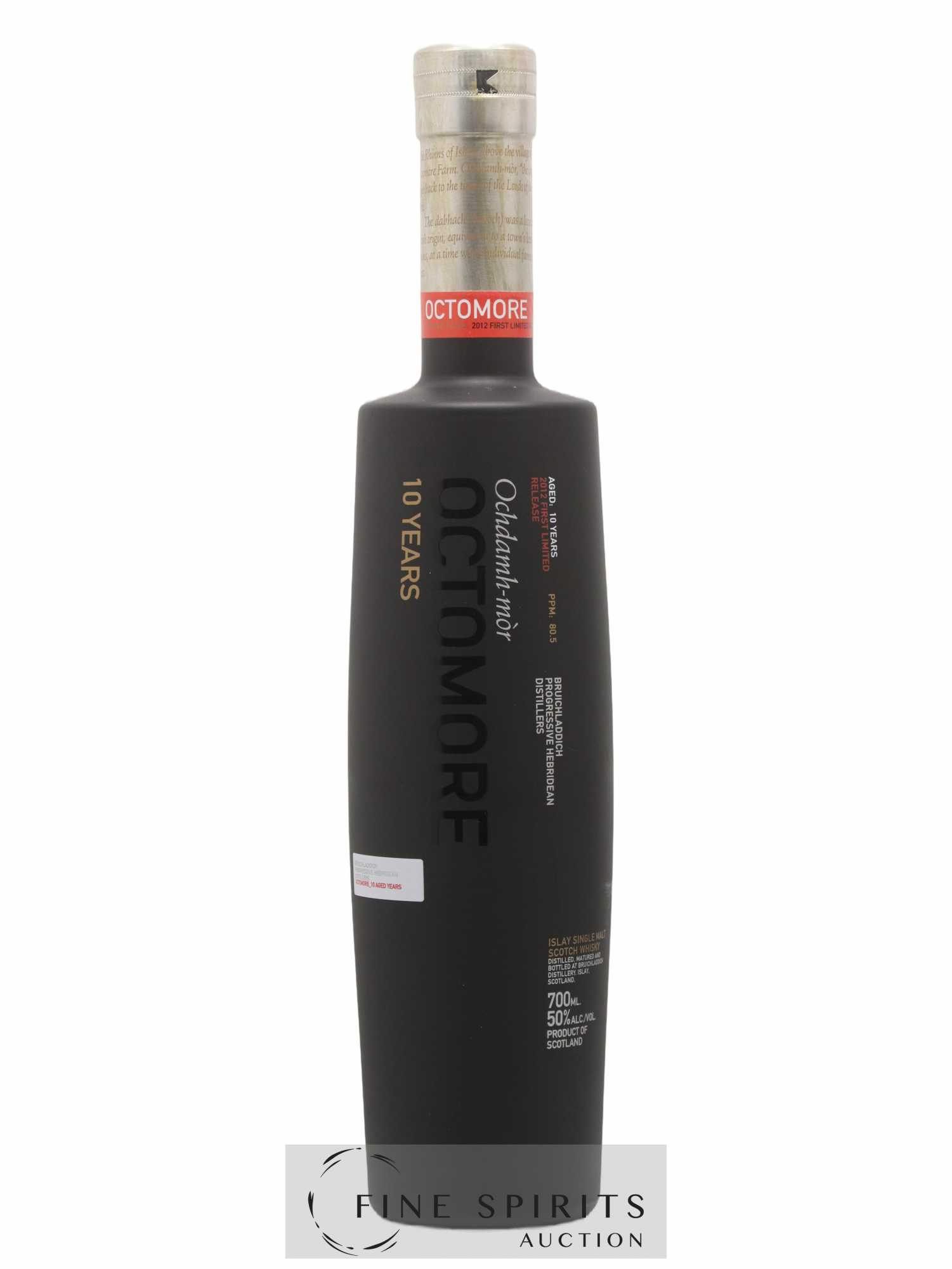 Octomore 10 years Of. 2012 First Limited Release - Lot de 1 bouteille - 1