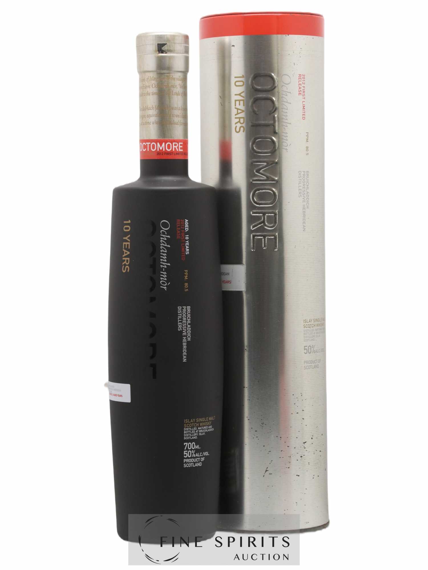 Octomore 10 years Of. 2012 First Limited Release - Lot de 1 bouteille - 0