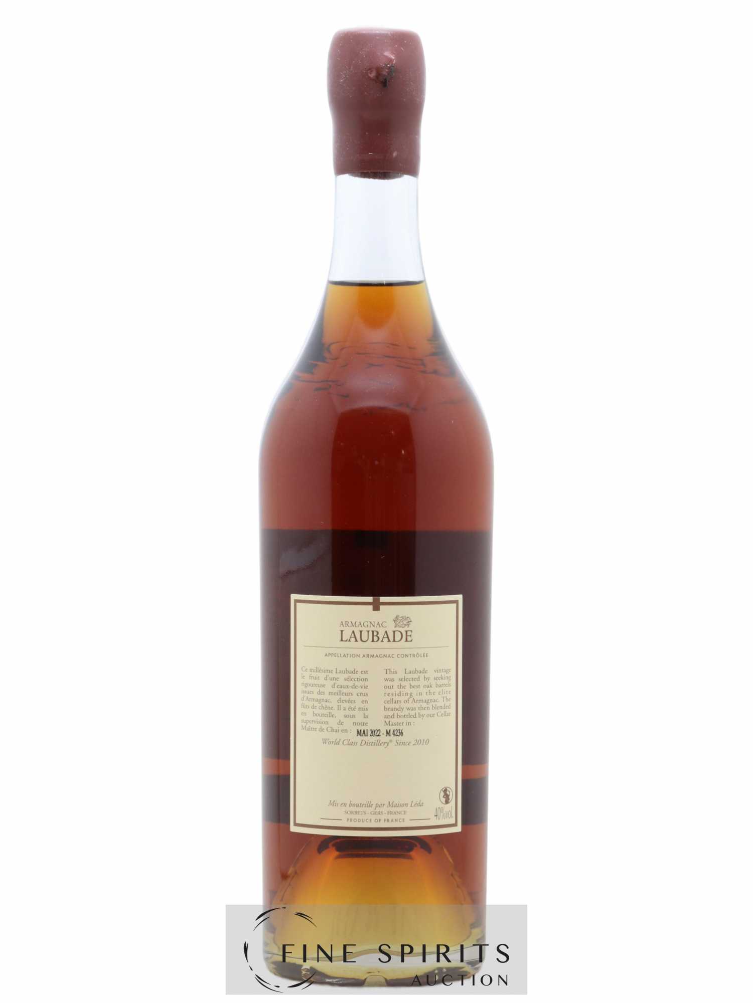 Laubade 1972 Of. bottled 2022 - Lot de 1 bouteille - 2