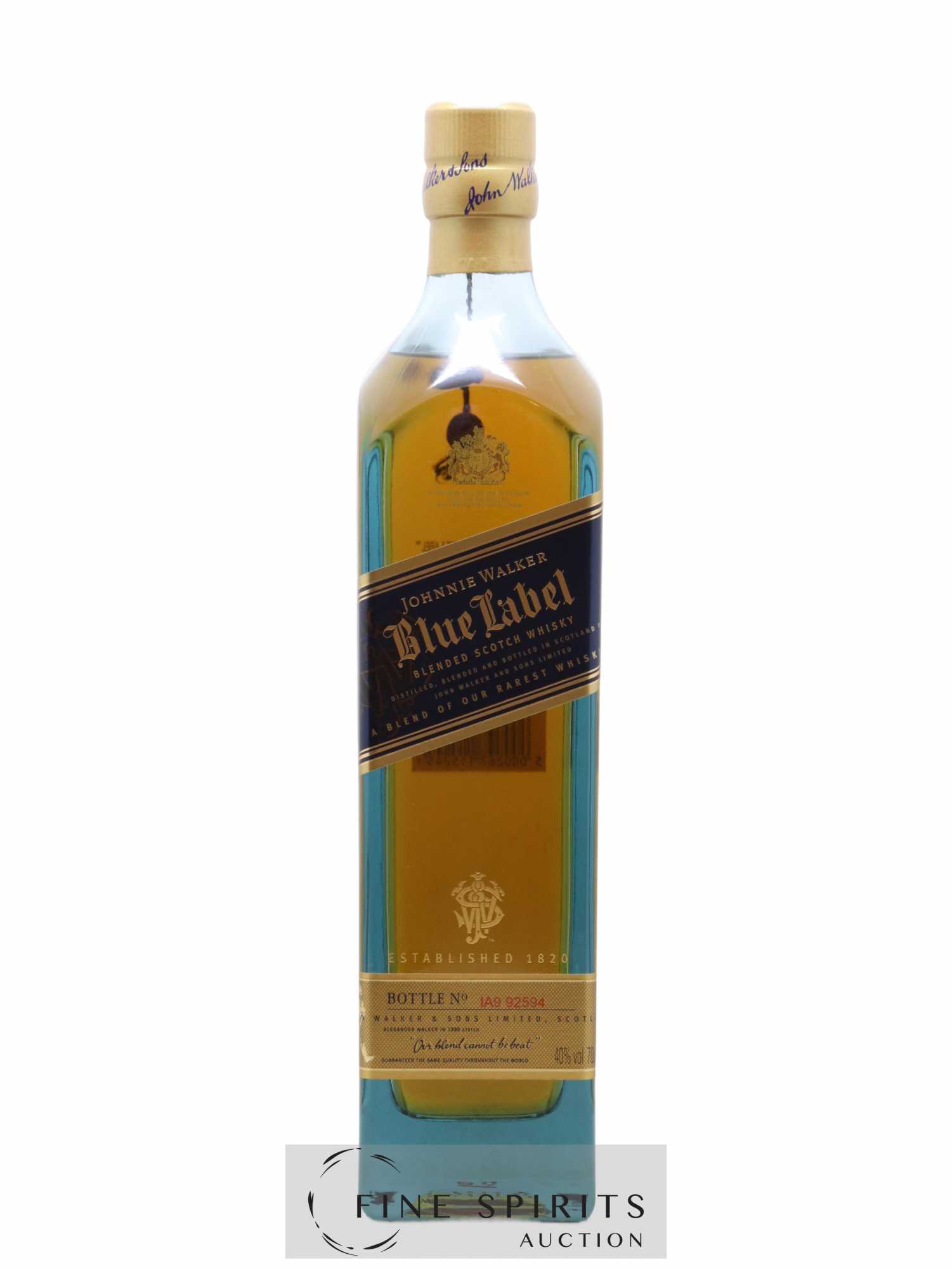 Johnnie Walker Of. Blue Label (70 cl.) - Lot de 1 bouteille - 1