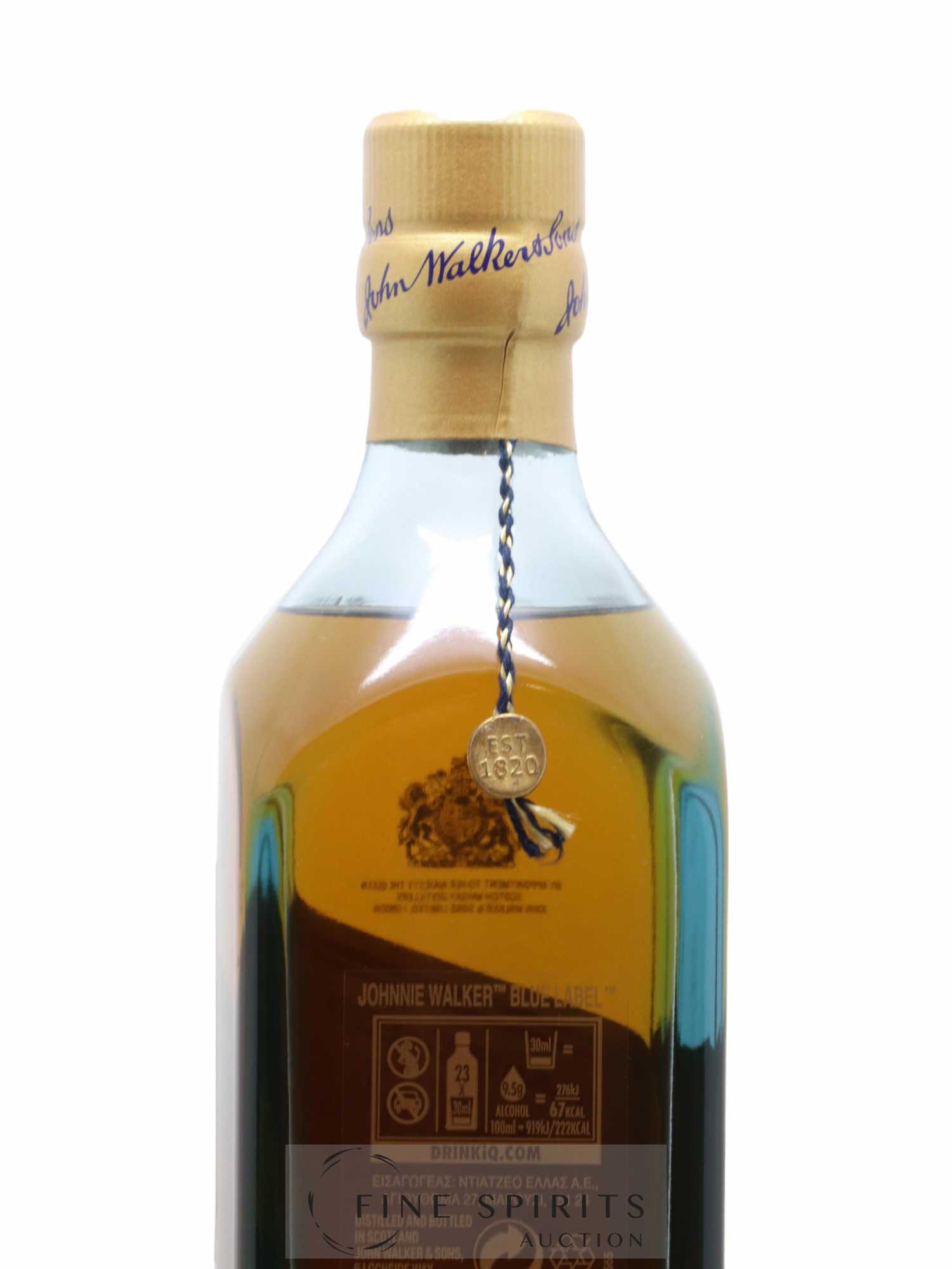 Johnnie Walker Of. Blue Label (70 cl.) - Lot de 1 bouteille - 3