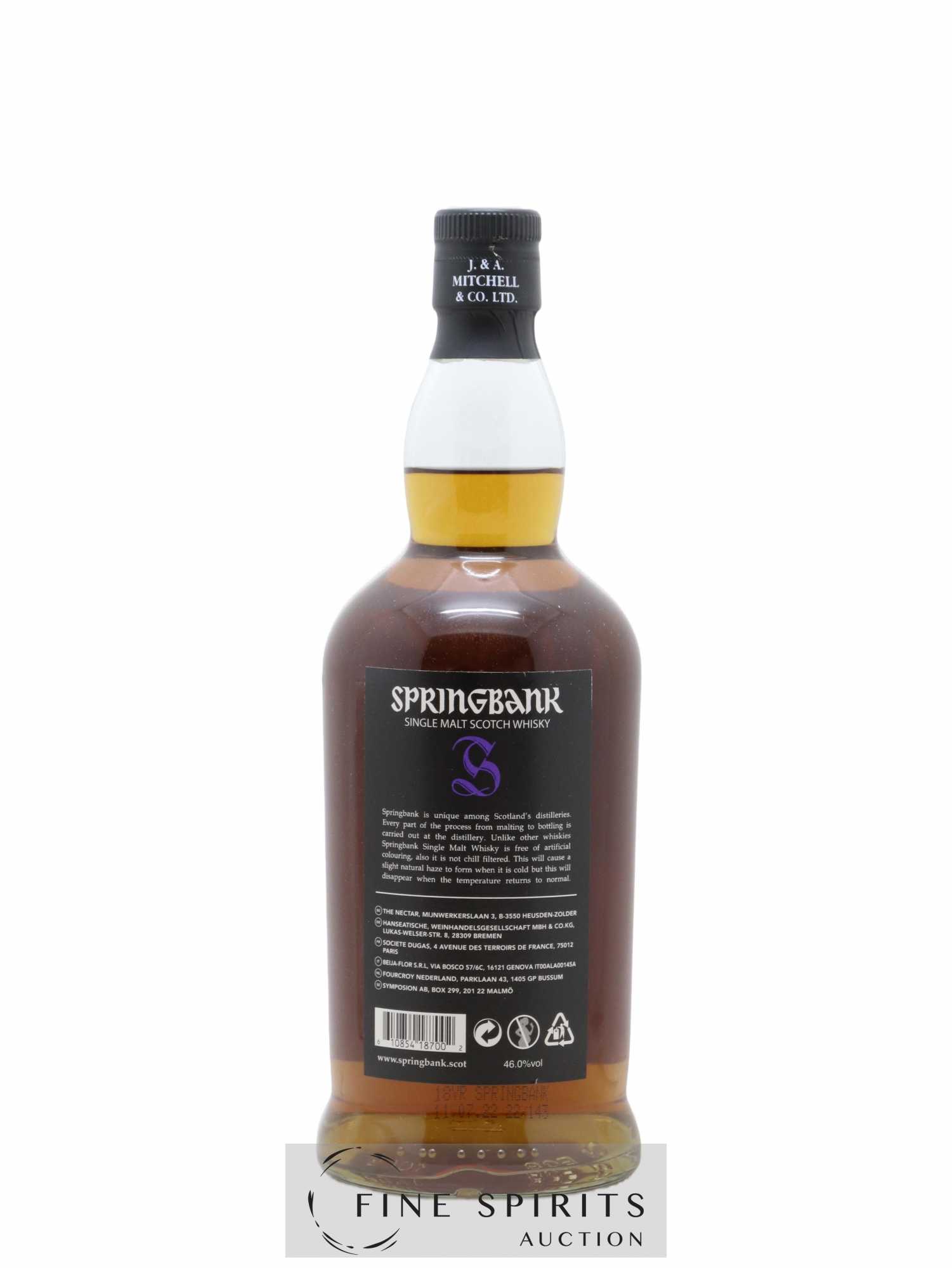 Springbank 18 years Of. Purple Label - Posten von 1 Flasche - 1