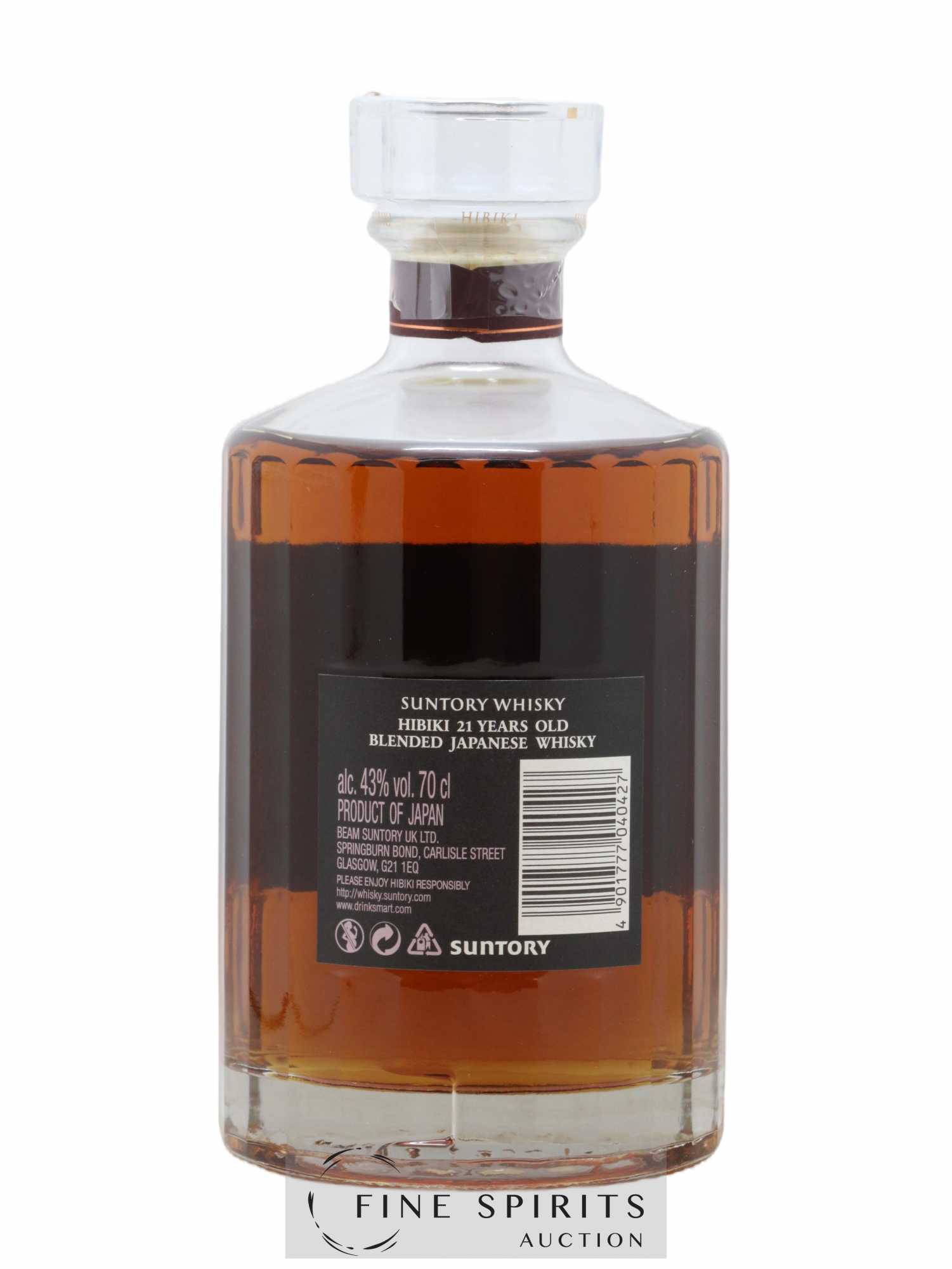 Hibiki 21 years Of. Suntory - Lot de 1 bouteille - 2