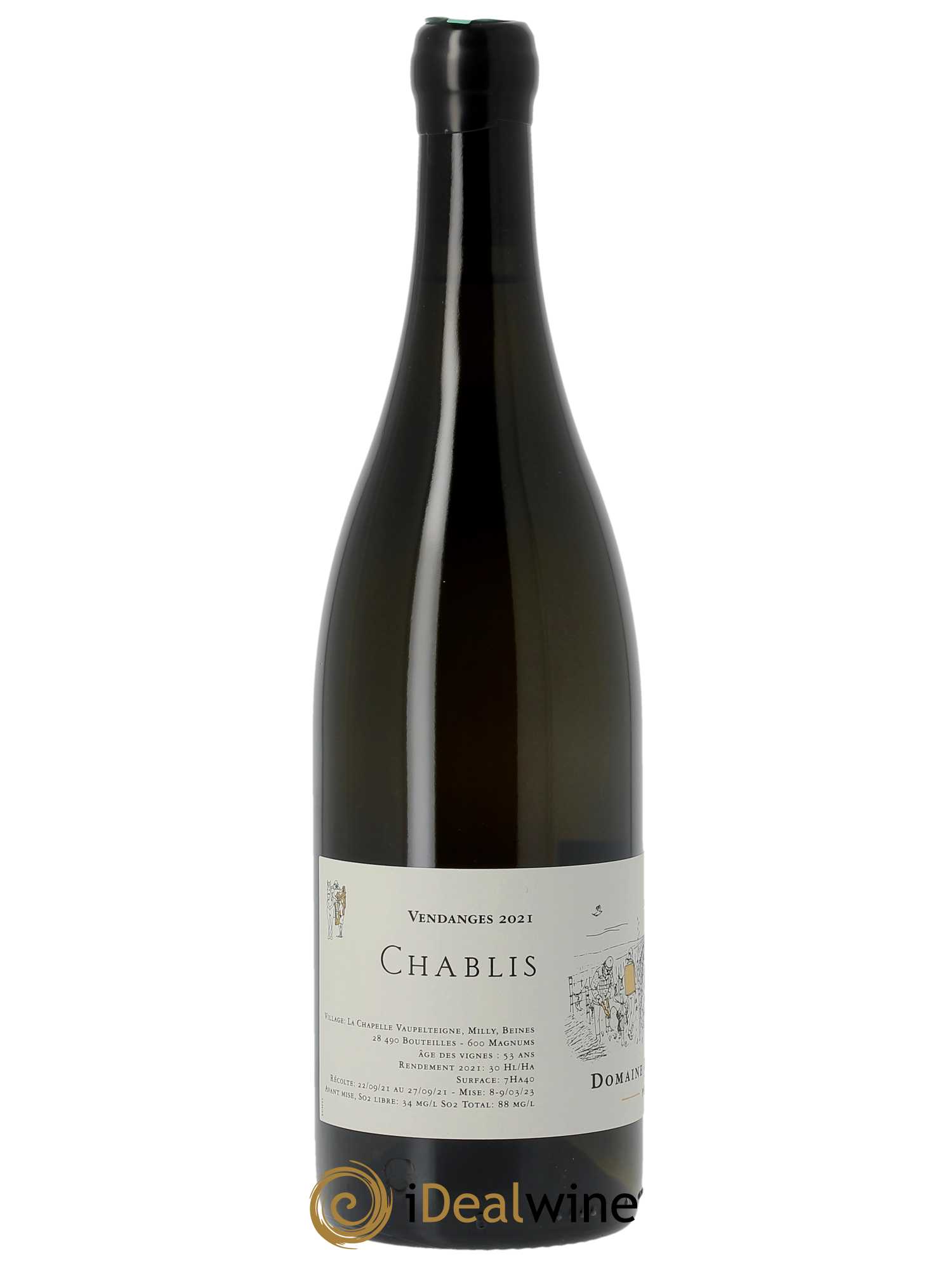 Chablis Jean Dauvissat (Domaine) 2021 - Lot of 1 bottle - 1