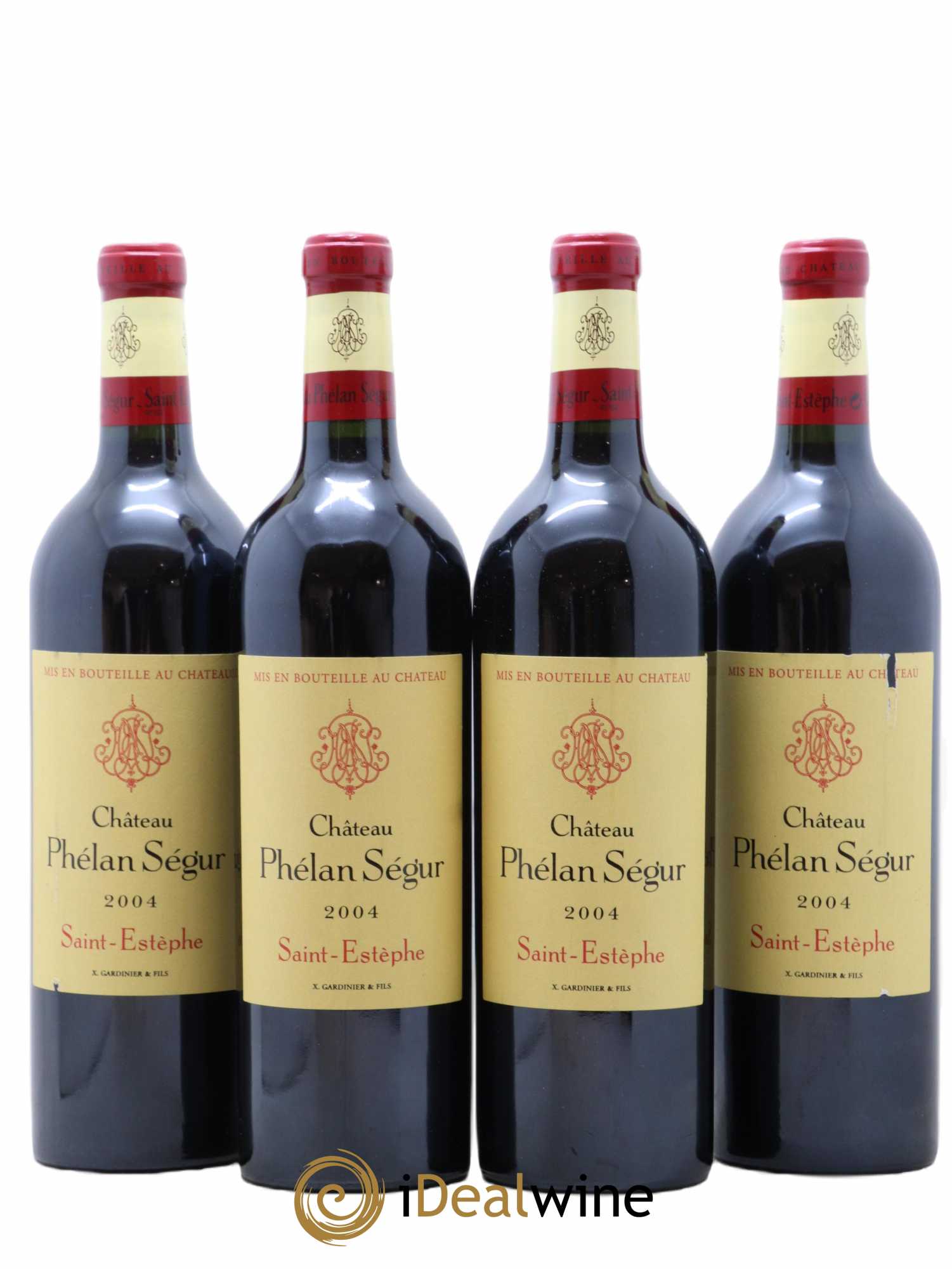 Château Phélan Ségur 2004 - Lot de 4 bouteilles - 0