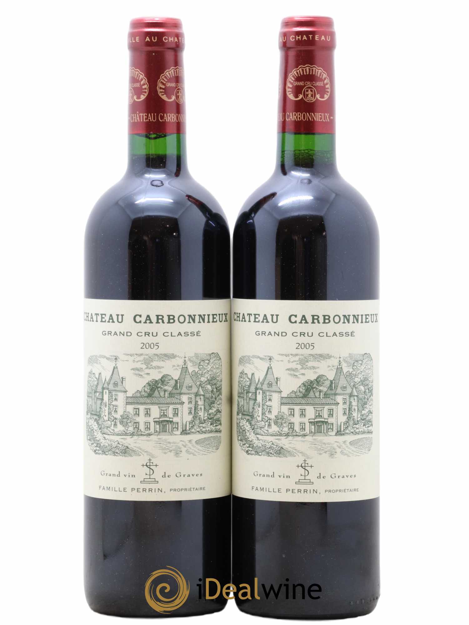 Château Carbonnieux Cru Classé de Graves 2005 - Lot de 2 bouteilles - 0