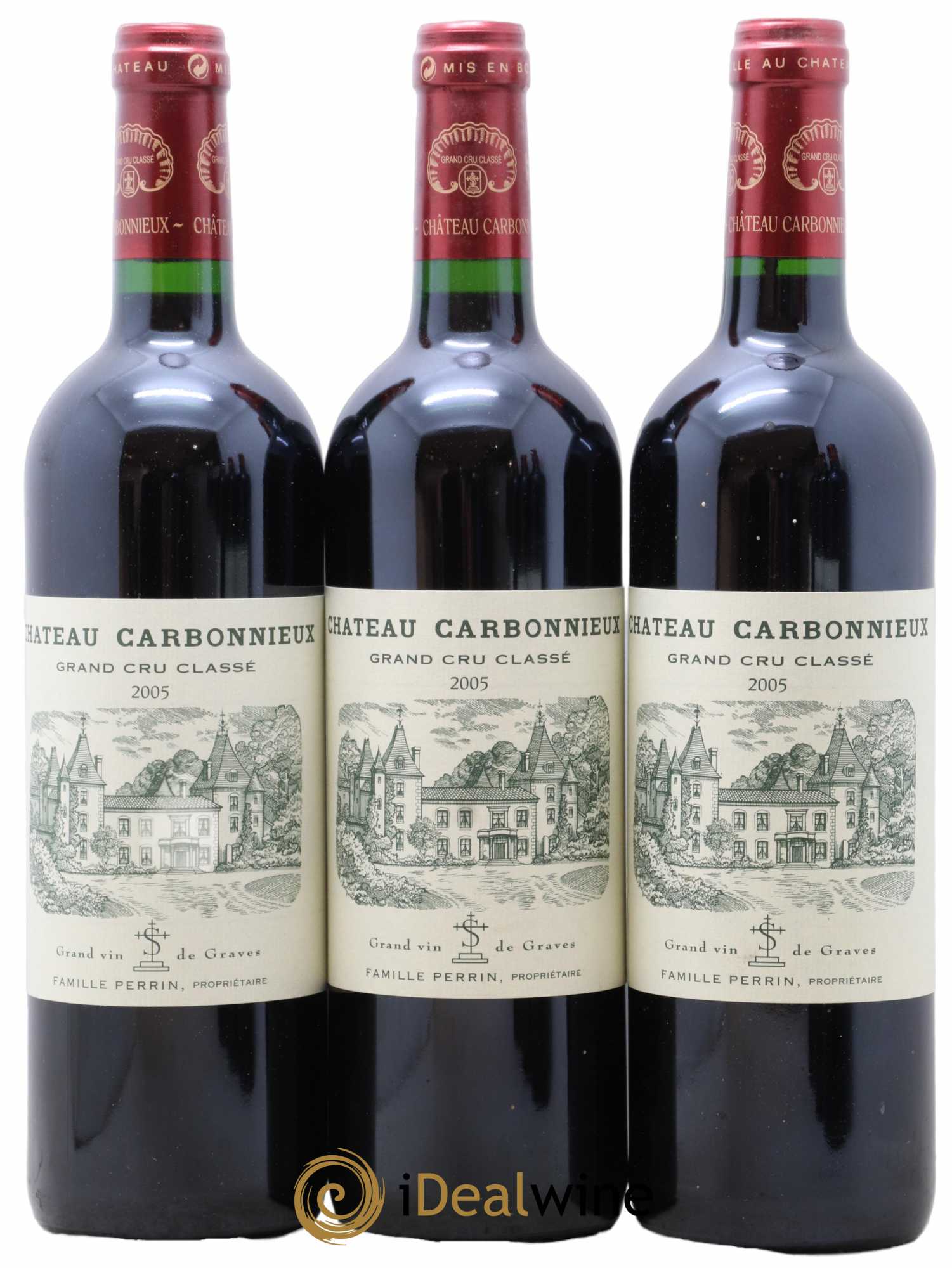 Château Carbonnieux Cru Classé de Graves 2005 - Lot de 6 bouteilles - 1