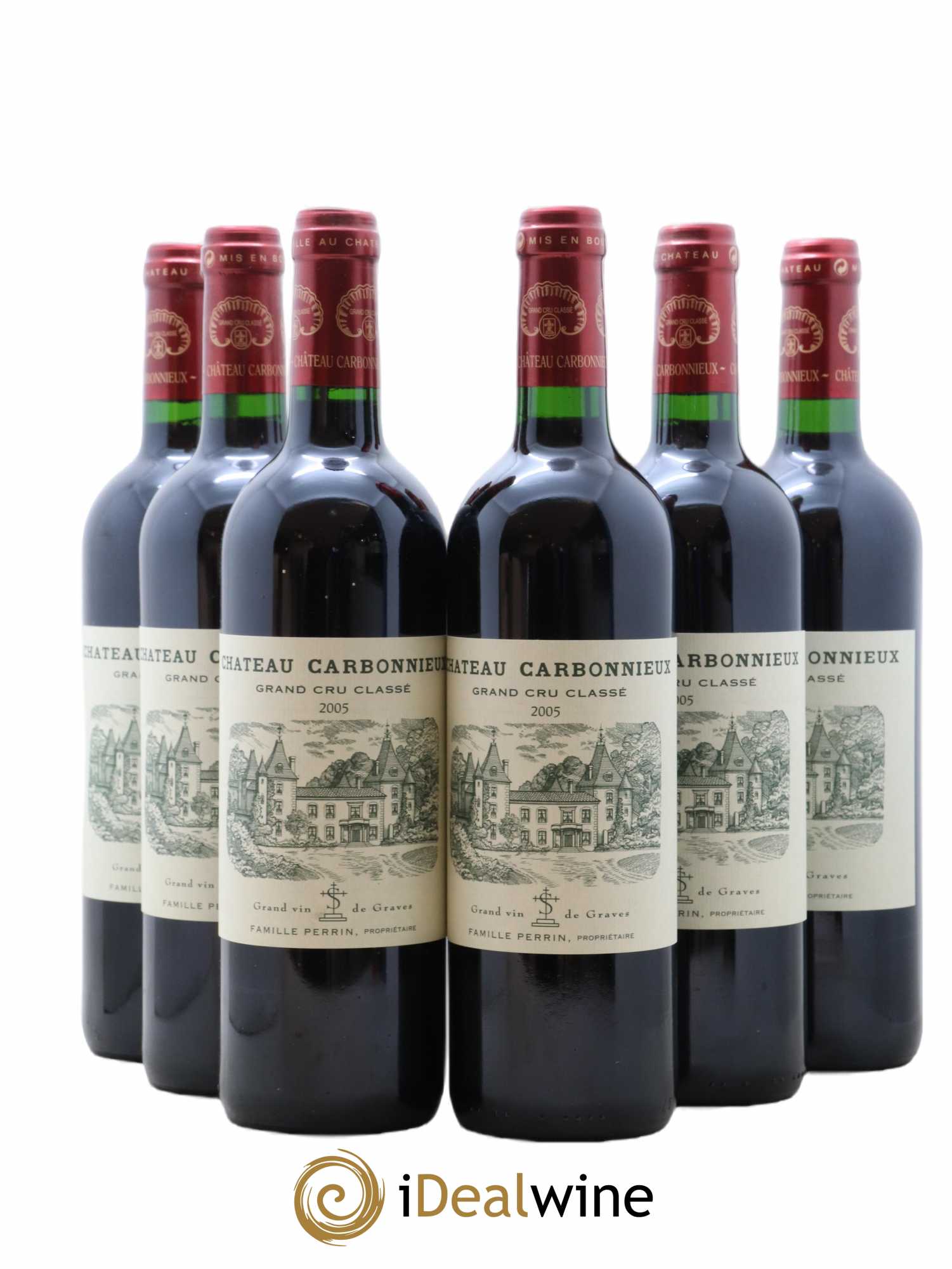 Château Carbonnieux Cru Classé de Graves 2005 - Lot de 6 bouteilles - 0