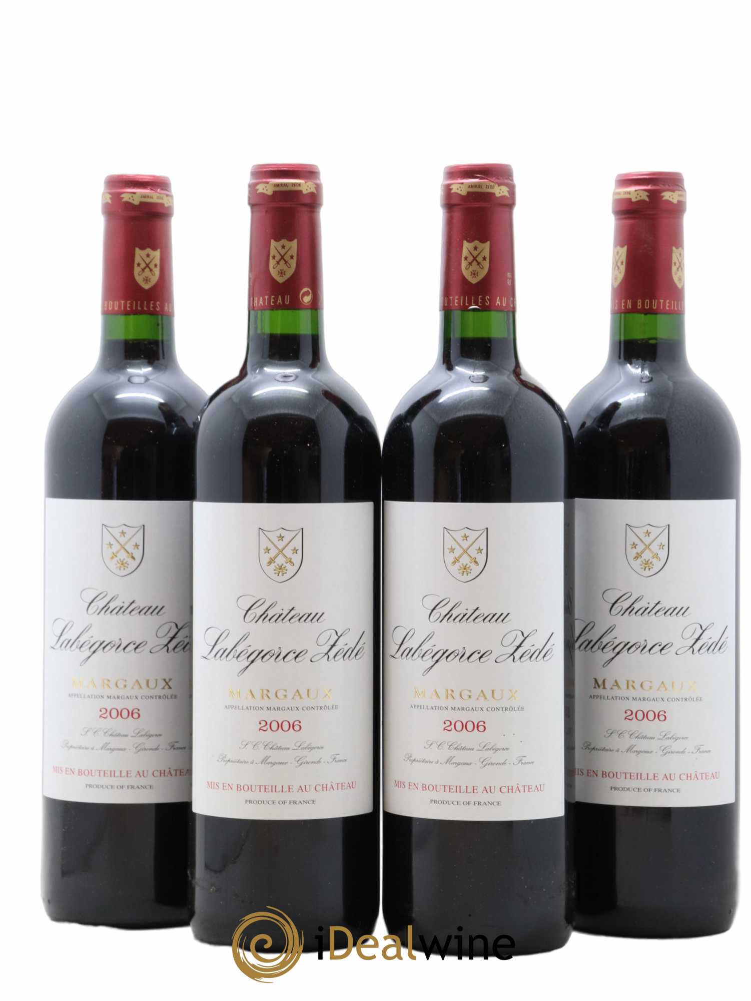 Château Labegorce Zédé Cru Bourgeois 2006 - Lot de 4 bouteilles - 0