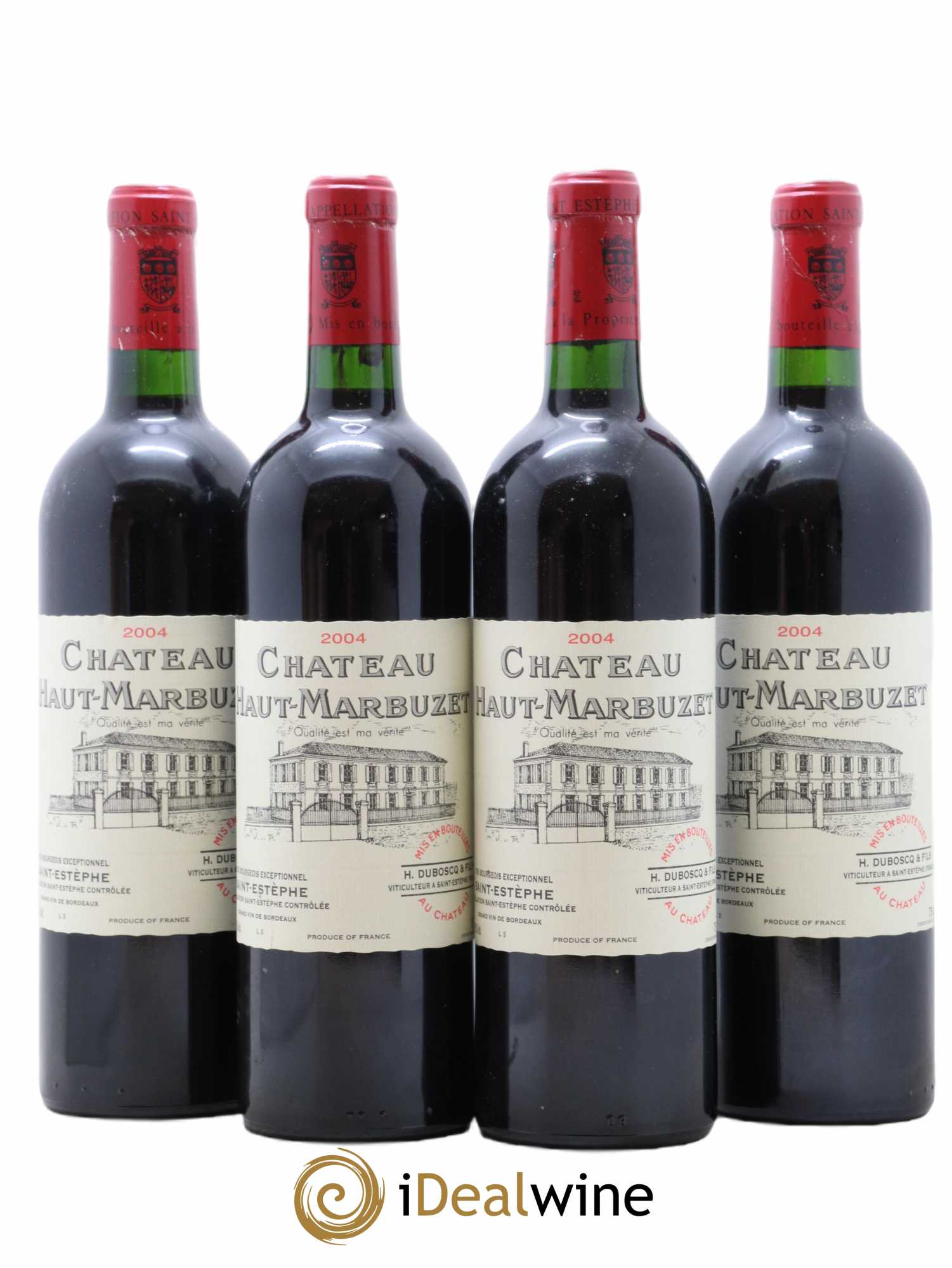 Château Haut Marbuzet 2004 - Lot de 4 bouteilles - 0
