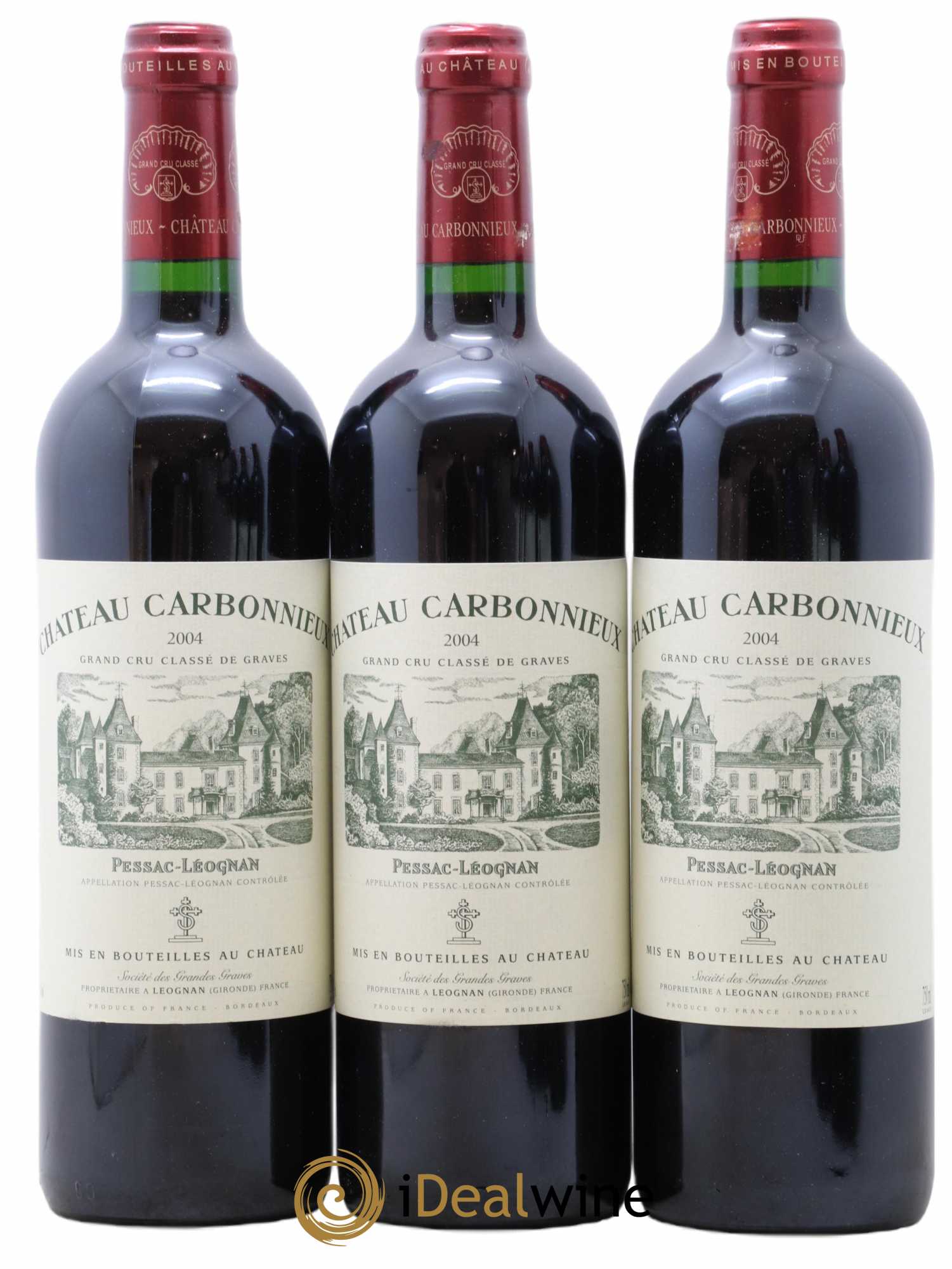 Château Carbonnieux Cru Classé de Graves 2004 - Lot de 6 bouteilles - 1
