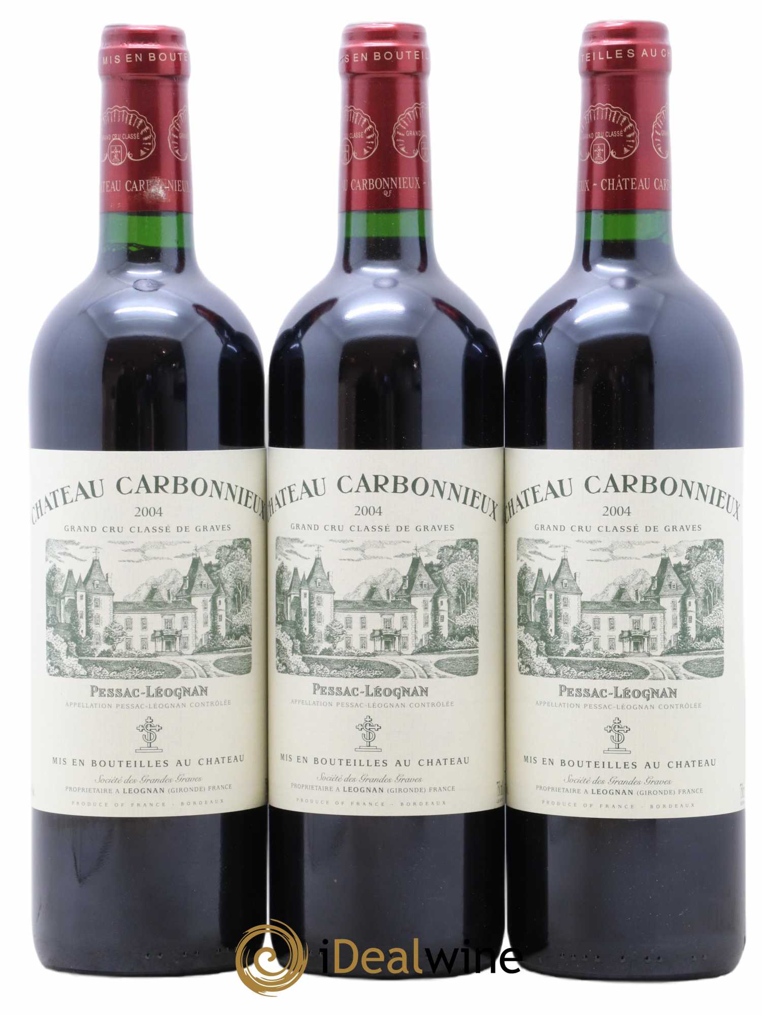 Château Carbonnieux Cru Classé de Graves 2004 - Lot de 6 bouteilles - 2