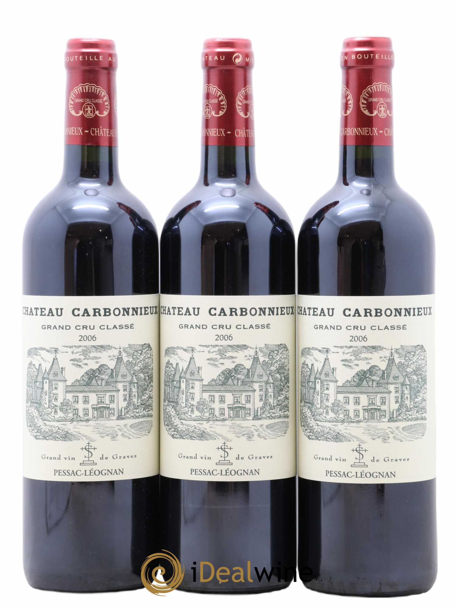 Château Carbonnieux Cru Classé de Graves 2006 - Lot de 12 bouteilles - 1