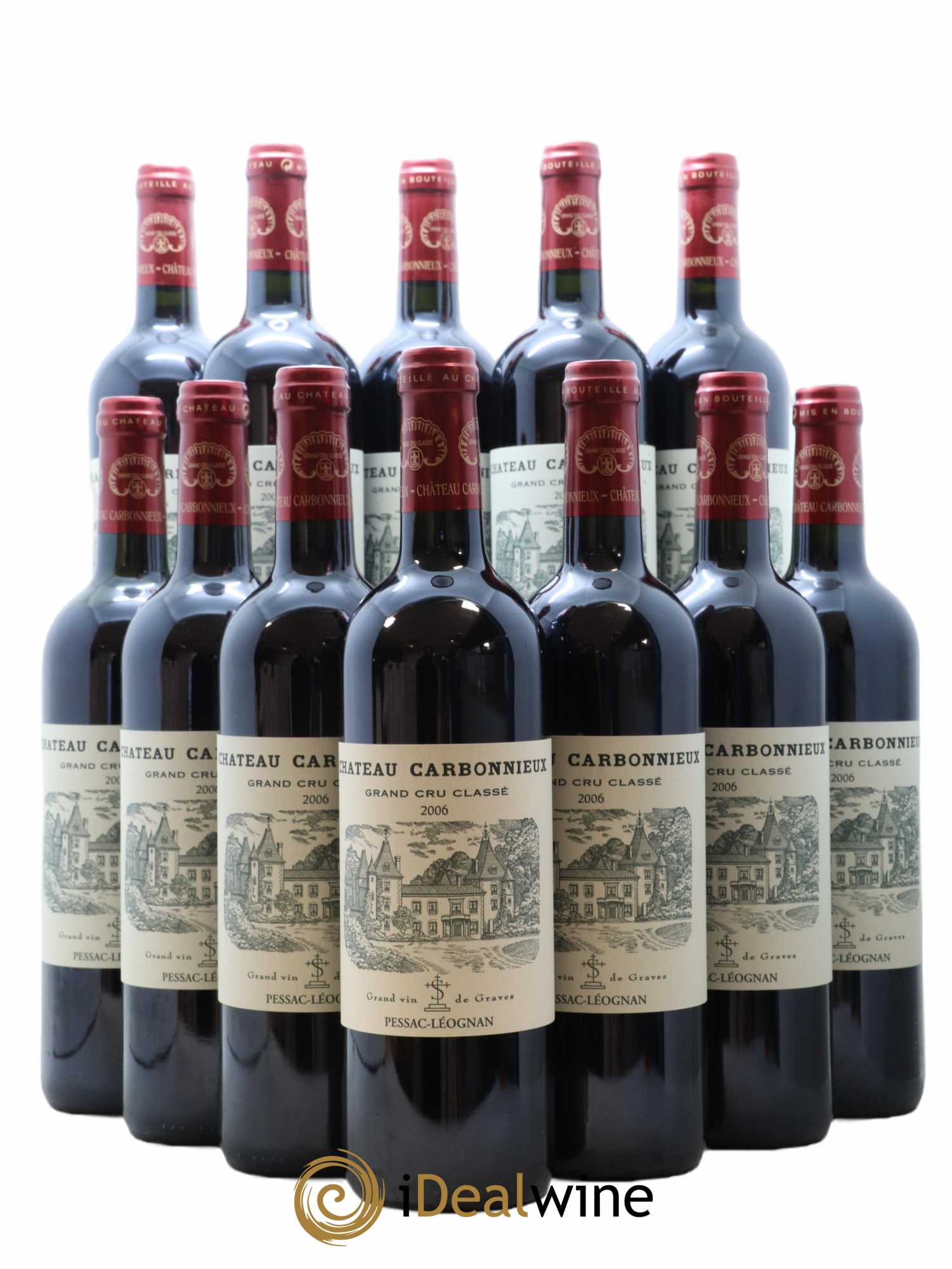 Château Carbonnieux Cru Classé de Graves 2006 - Lot de 12 bouteilles - 0