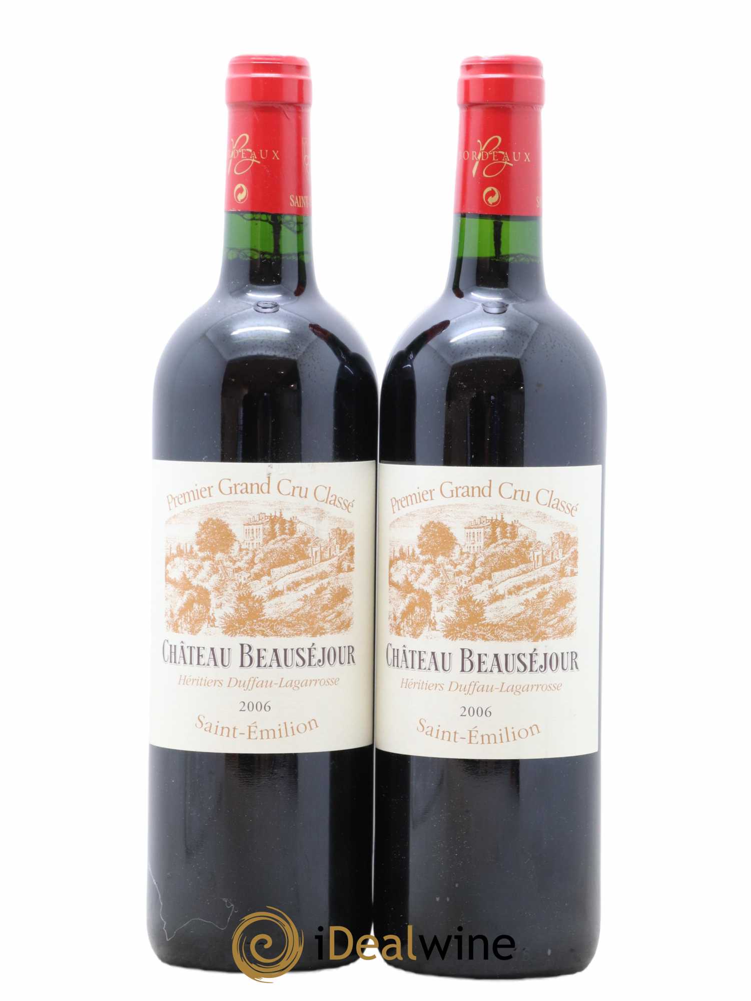 Château Beauséjour (Duffau-Lagarrosse) 1er Grand Cru Classé B 2006 - Lot de 2 bouteilles - 0