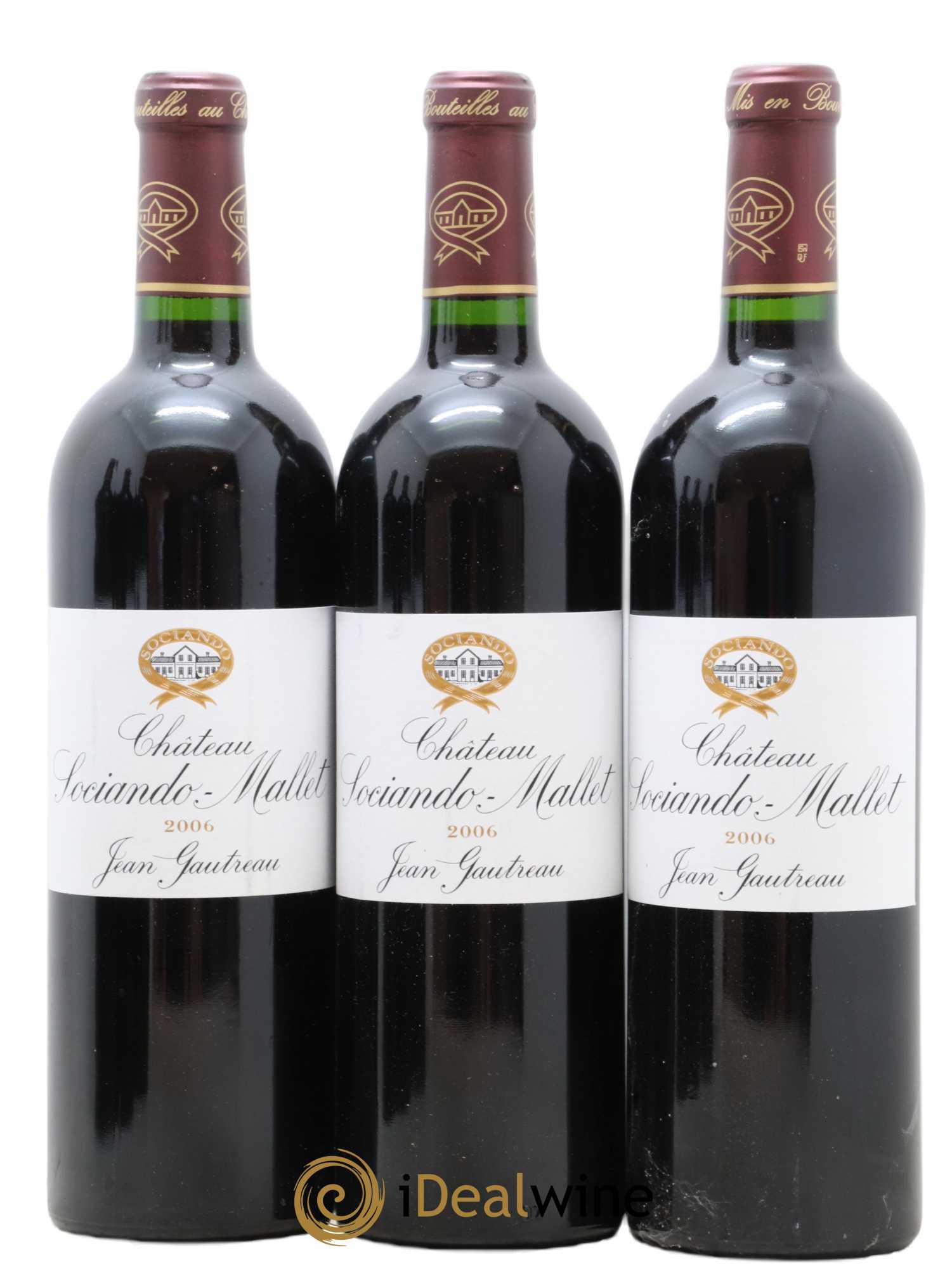 Château Sociando Mallet 2006 - Lot de 6 bouteilles - 1