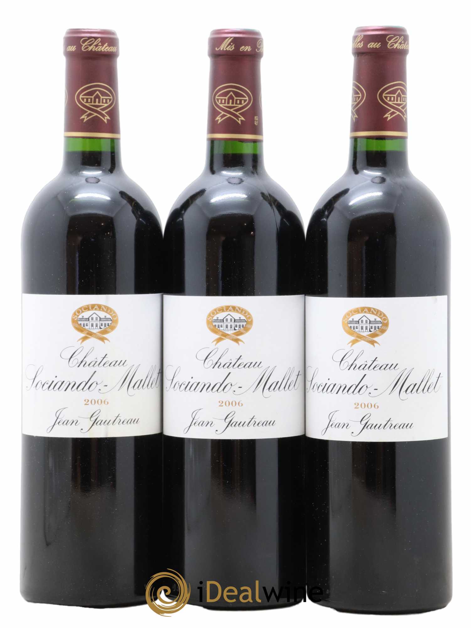 Château Sociando Mallet 2006 - Lot de 6 bouteilles - 2