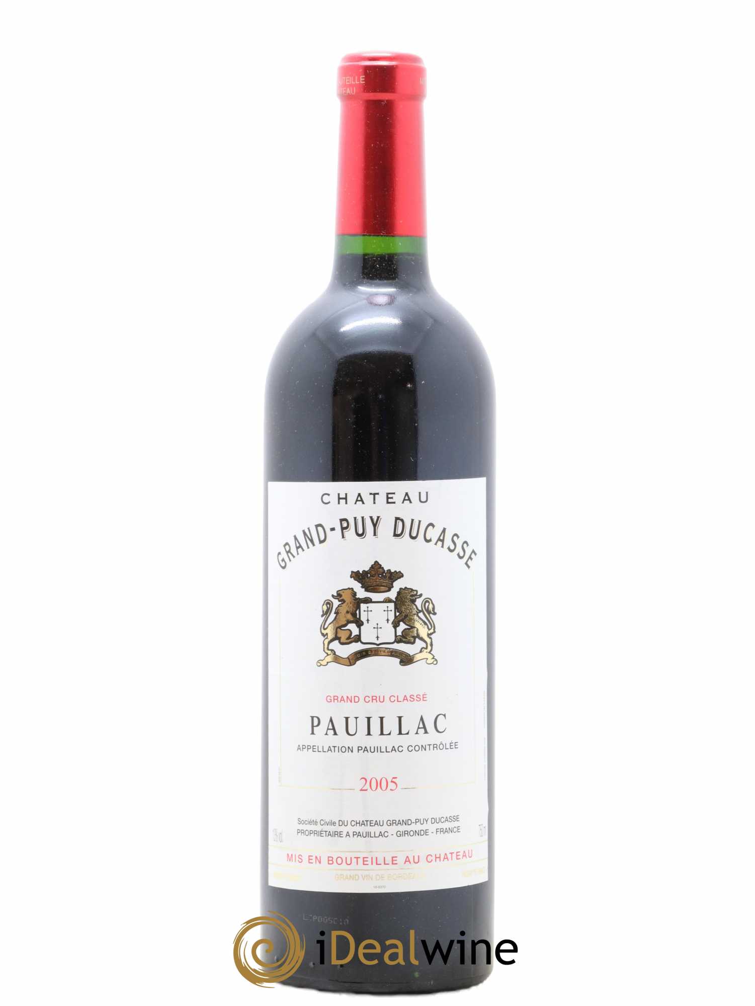 Château Grand Puy Ducasse 5ème Grand Cru Classé 2005 - Lot de 1 bouteille - 0