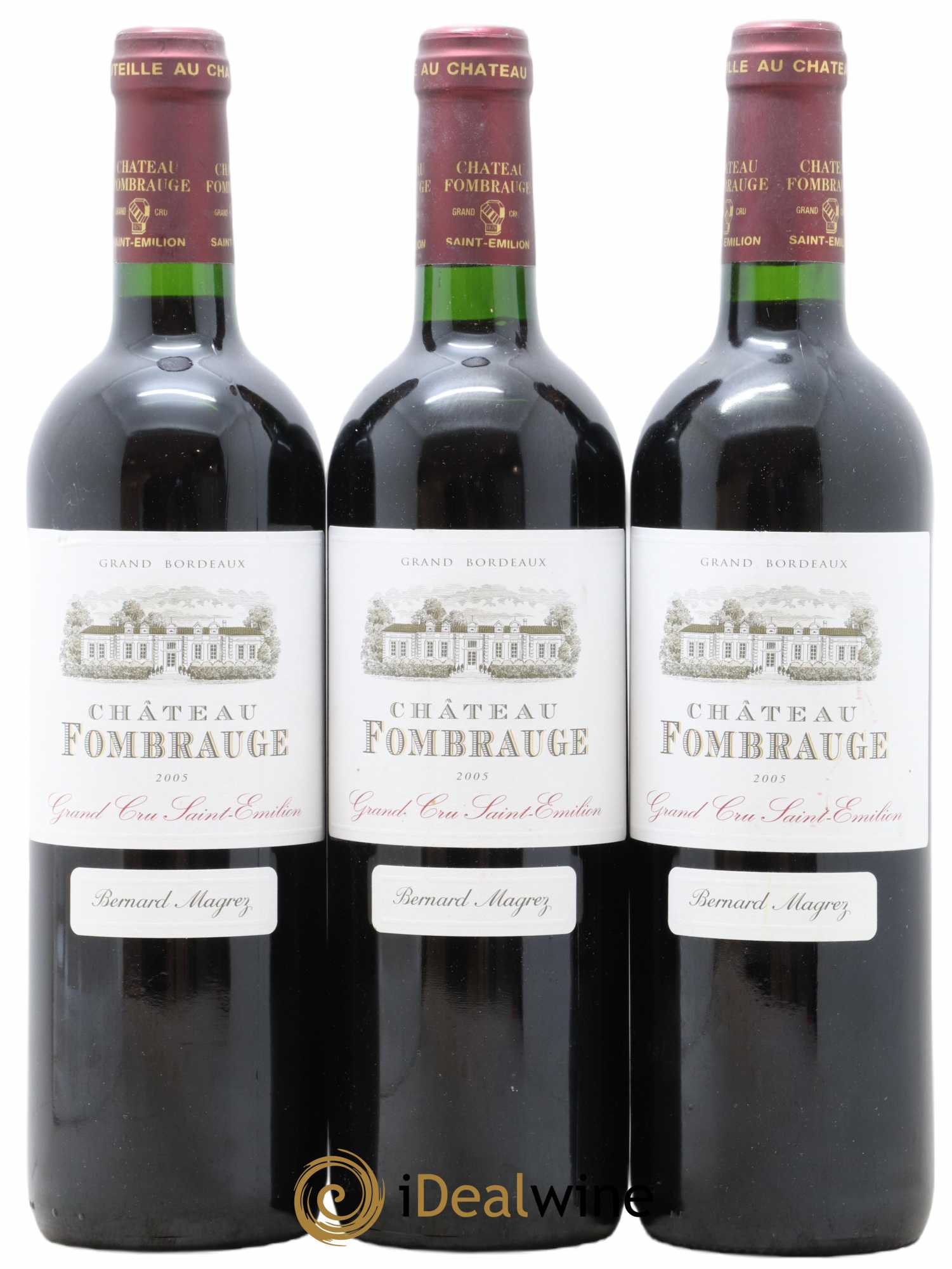 Château Fombrauge Grand Cru Classé 2005 - Lot de 3 bouteilles - 0