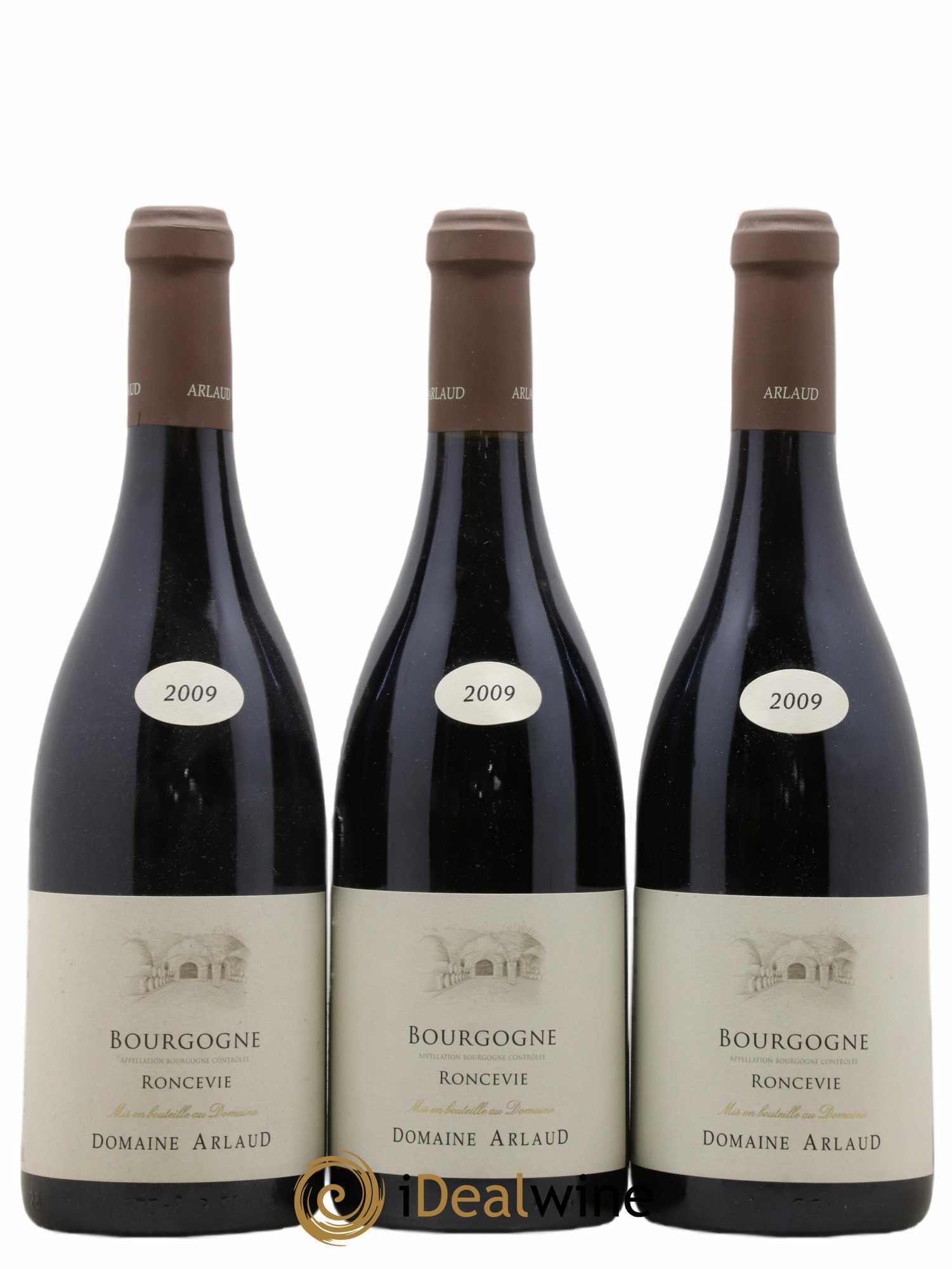Bourgogne Roncevie Arlaud 2009 - Lot de 3 bouteilles - 0