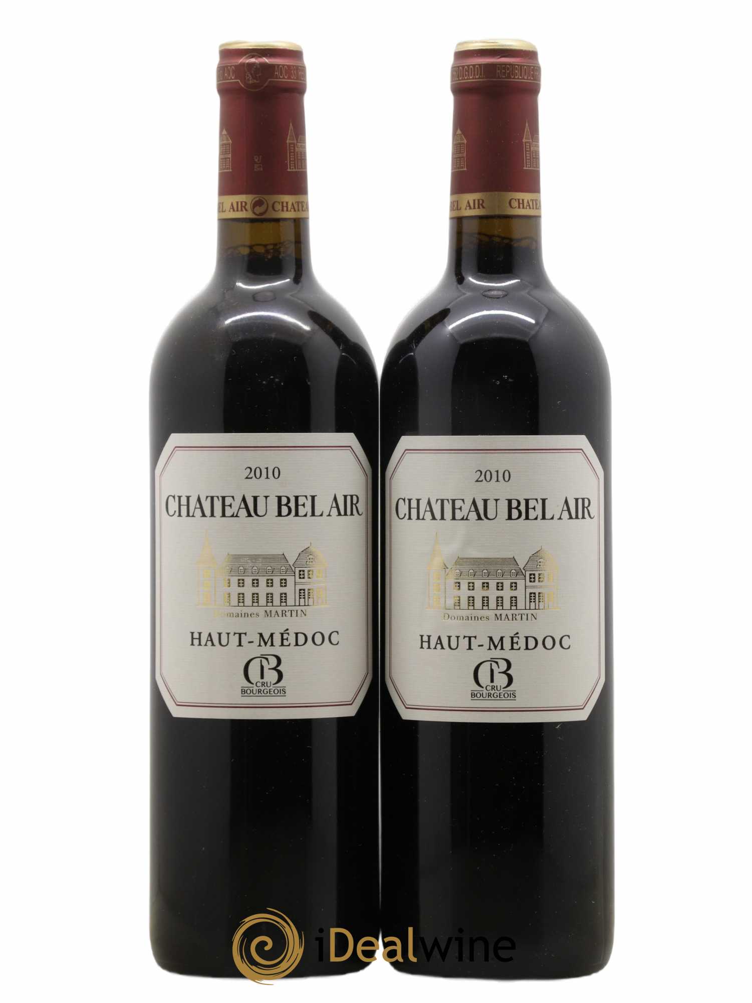Château Bel Air (sans prix de réserve) 2010 - Lot de 2 bouteilles - 0