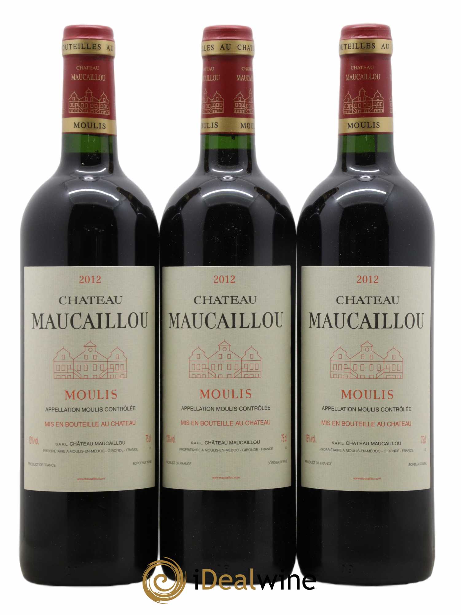 Château Maucaillou 2012 - Lot de 3 bouteilles - 0
