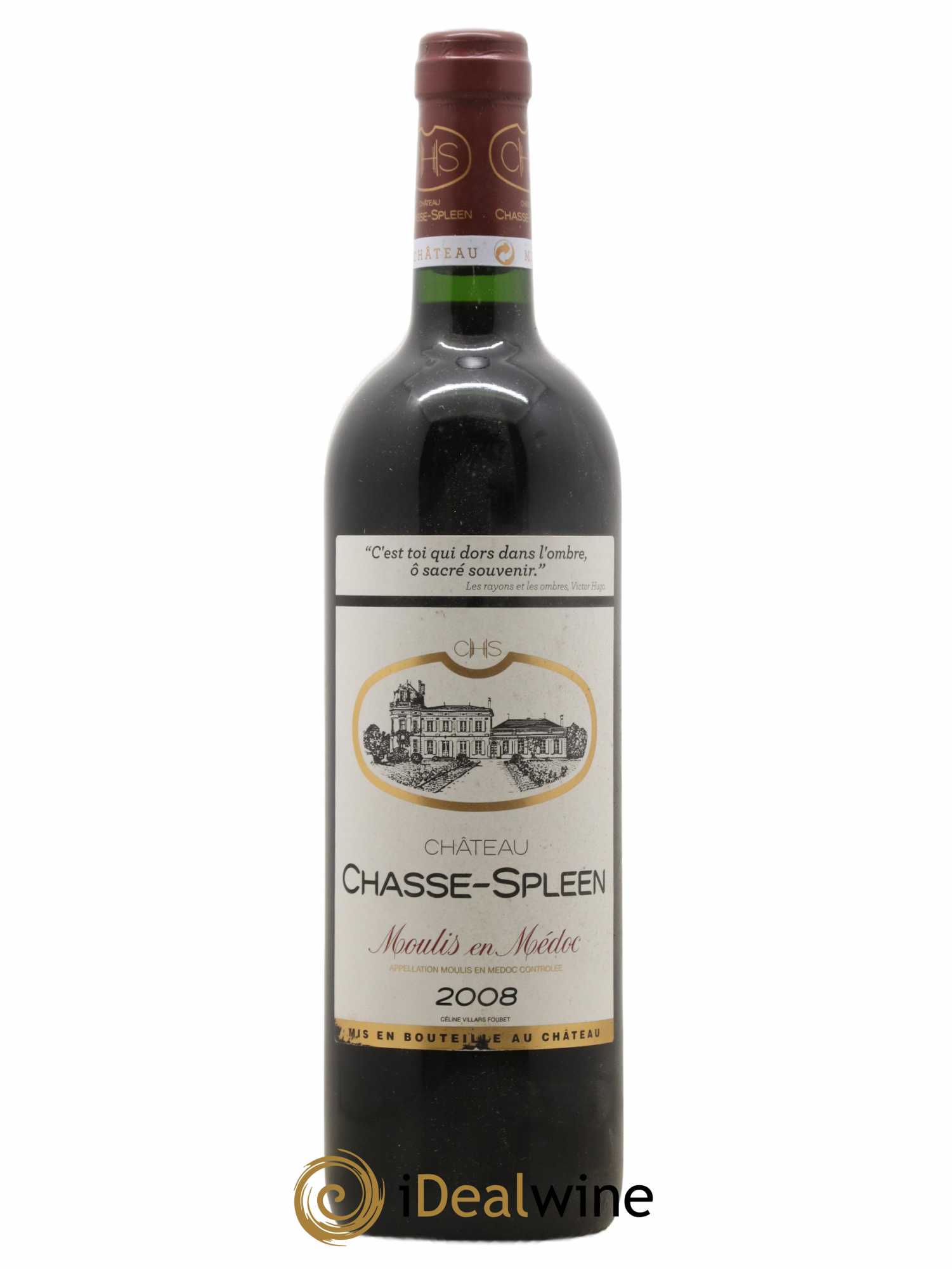 Château Chasse Spleen 2008 - Lot de 1 bouteille - 0