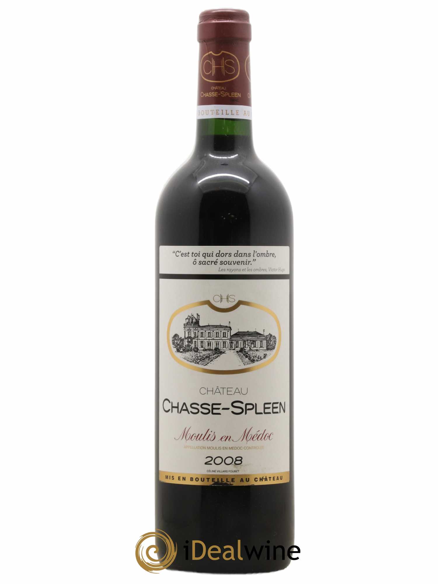 Château Chasse Spleen 2008 - Lot de 1 bouteille - 0