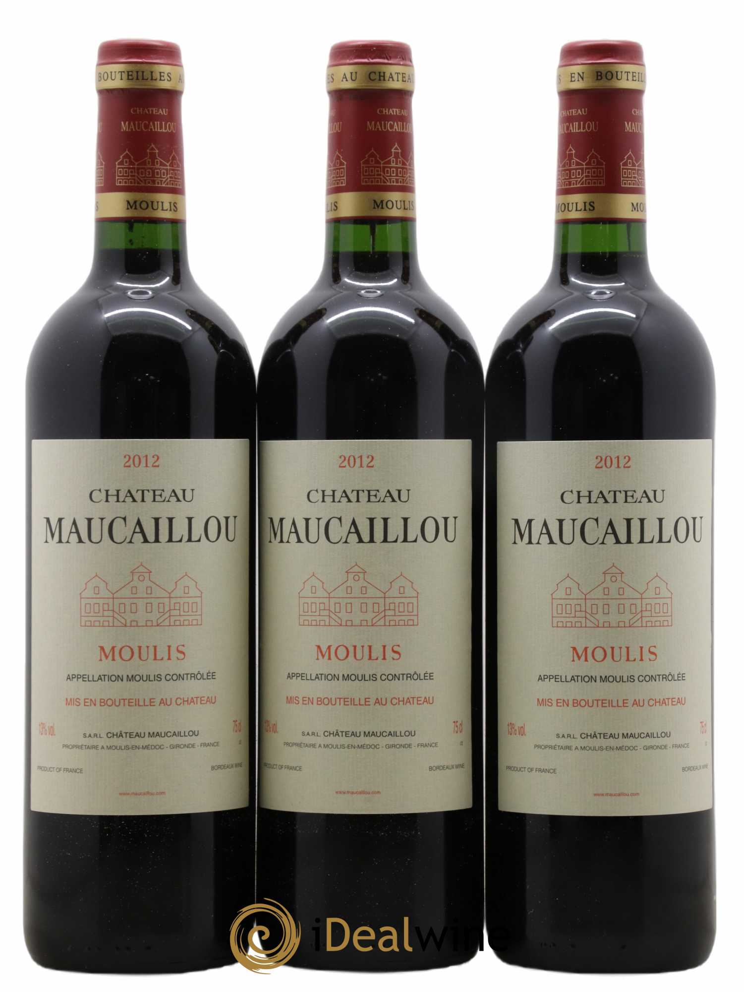 Château Maucaillou 2012 - Lot de 3 bouteilles - 0