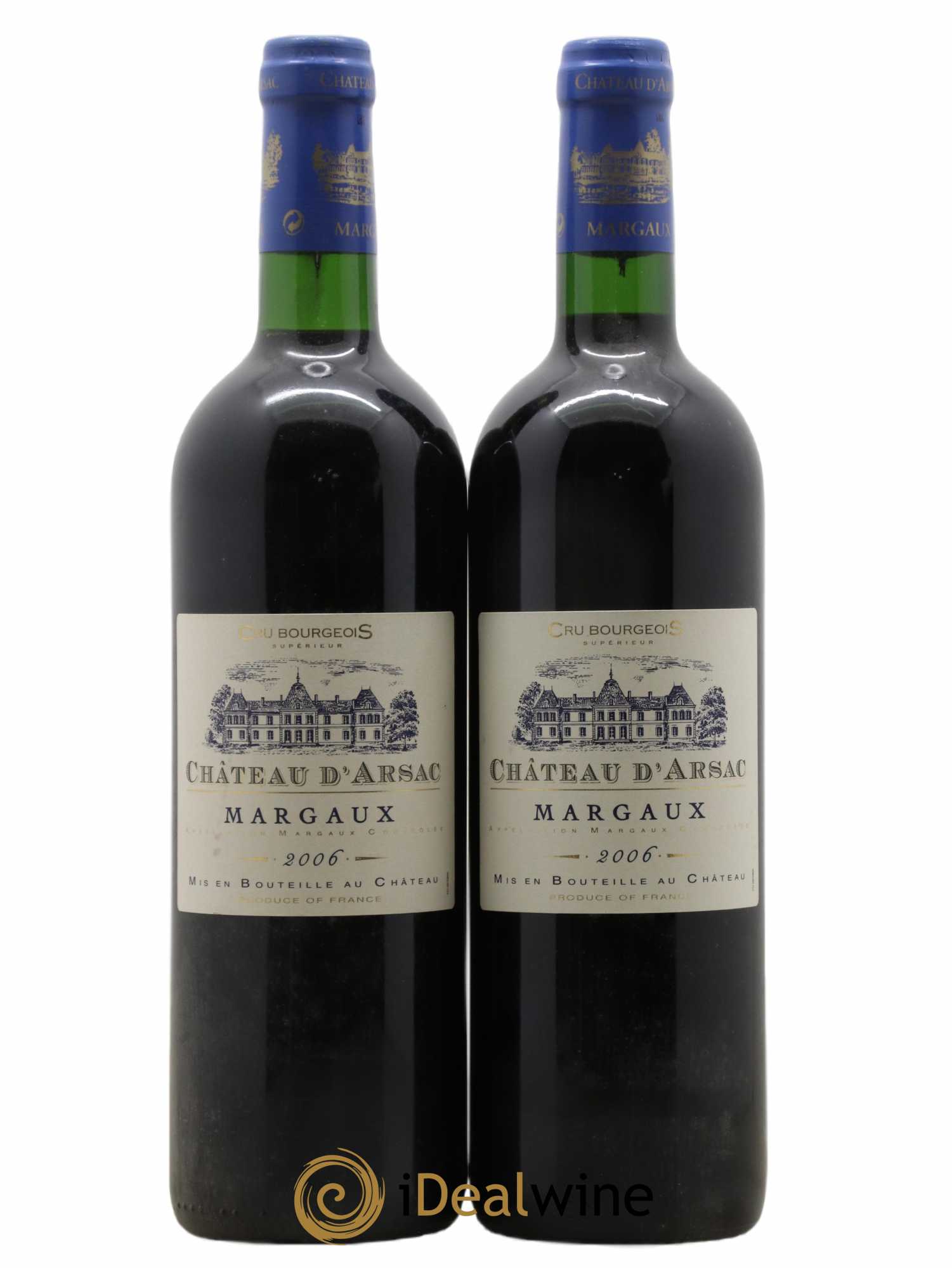 Château d' Arsac Cru Bourgeois (sans prix de réserve) 2006 - Lot de 2 bouteilles - 0