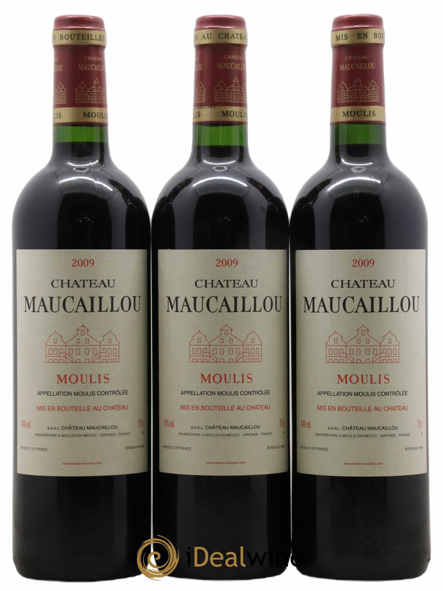 Château Maucaillou 2009 - Lot de 3 bouteilles - 0