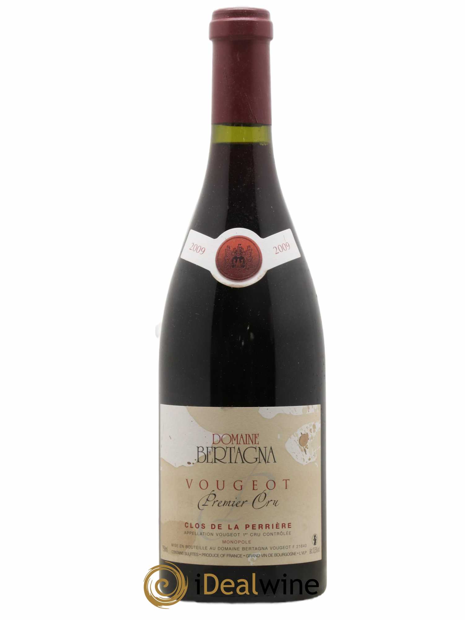 Vougeot 1er Cru Clos de La Perrière Monopole Bertagna 2009 - Lot de 1 bouteille - 0