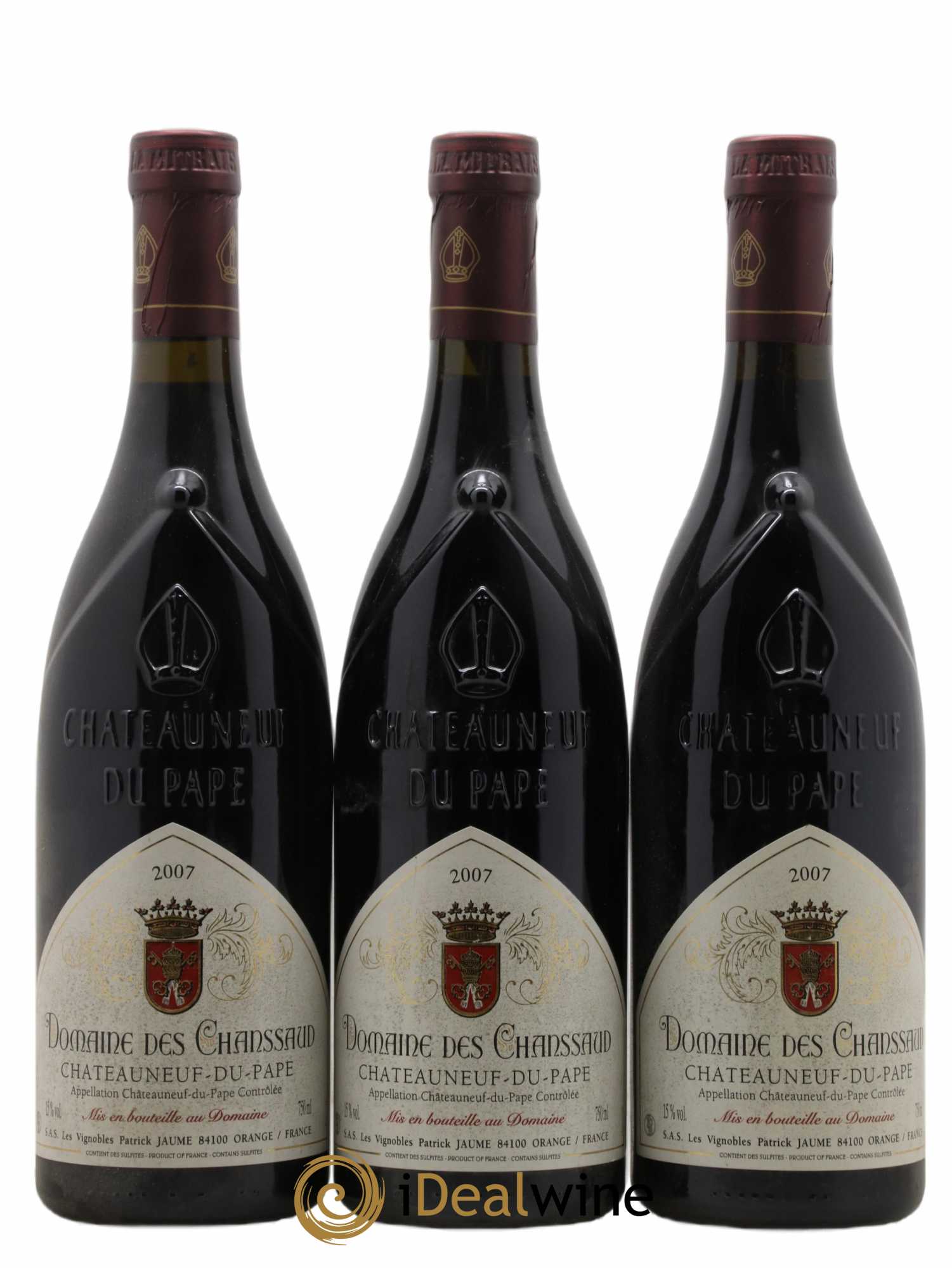 Châteauneuf-du-Pape Domaine des Chanssaud 2007 - Posten von 3 Flaschen - 0