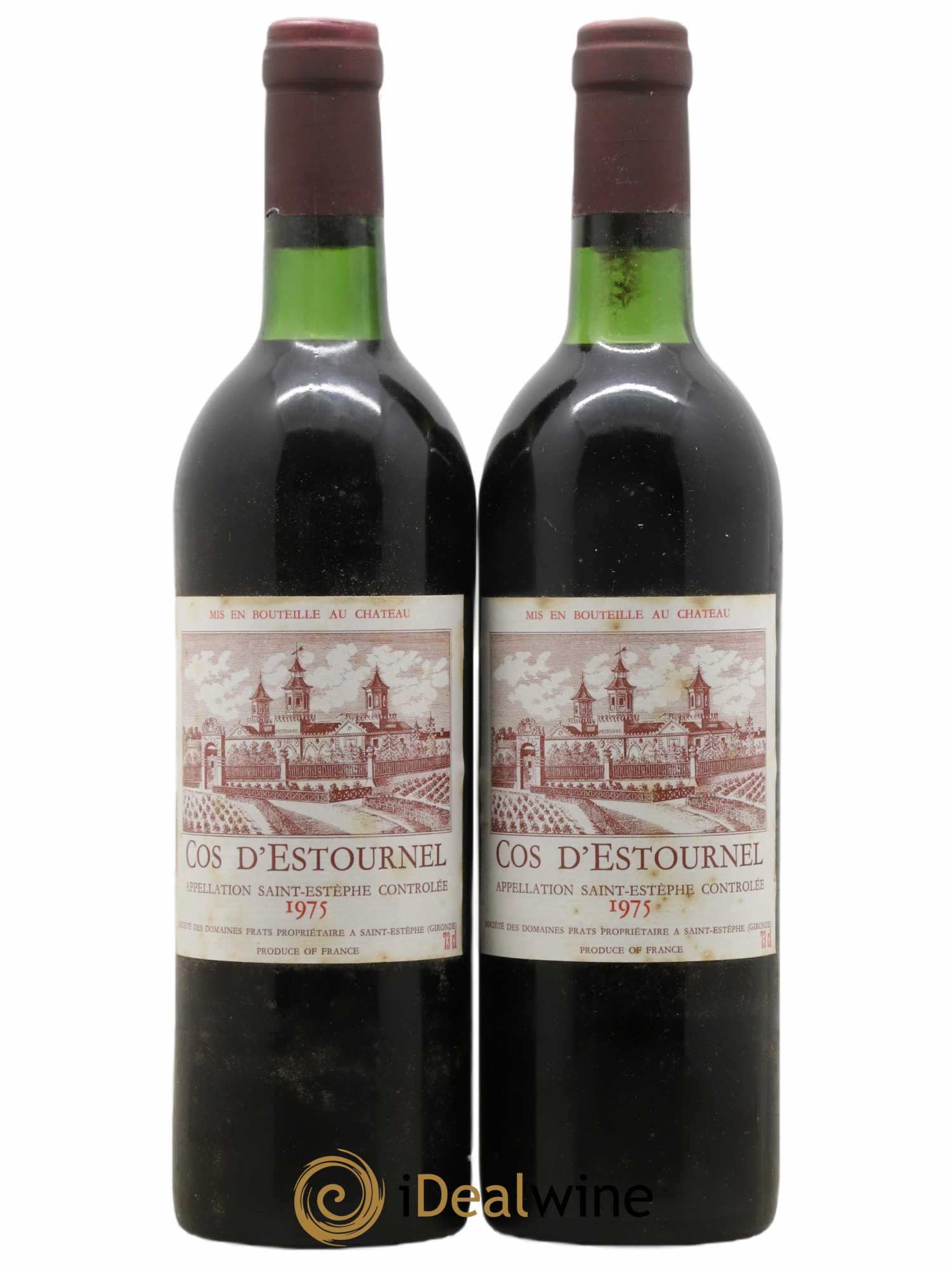 Cos d'Estournel 2ème Grand Cru Classé 1975 - Lot de 2 bouteilles - 0