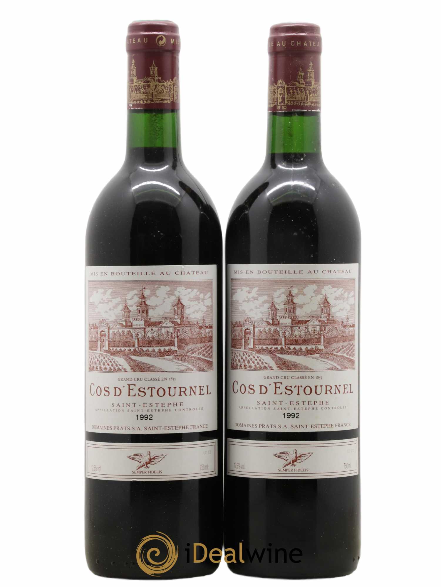 Cos d'Estournel 2ème Grand Cru Classé 1992 - Lot de 2 bouteilles - 0