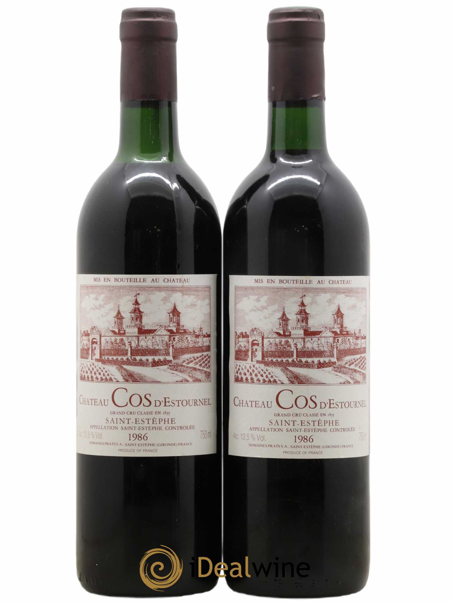 Cos d'Estournel 2ème Grand Cru Classé 1986 - Lot de 2 bouteilles - 0