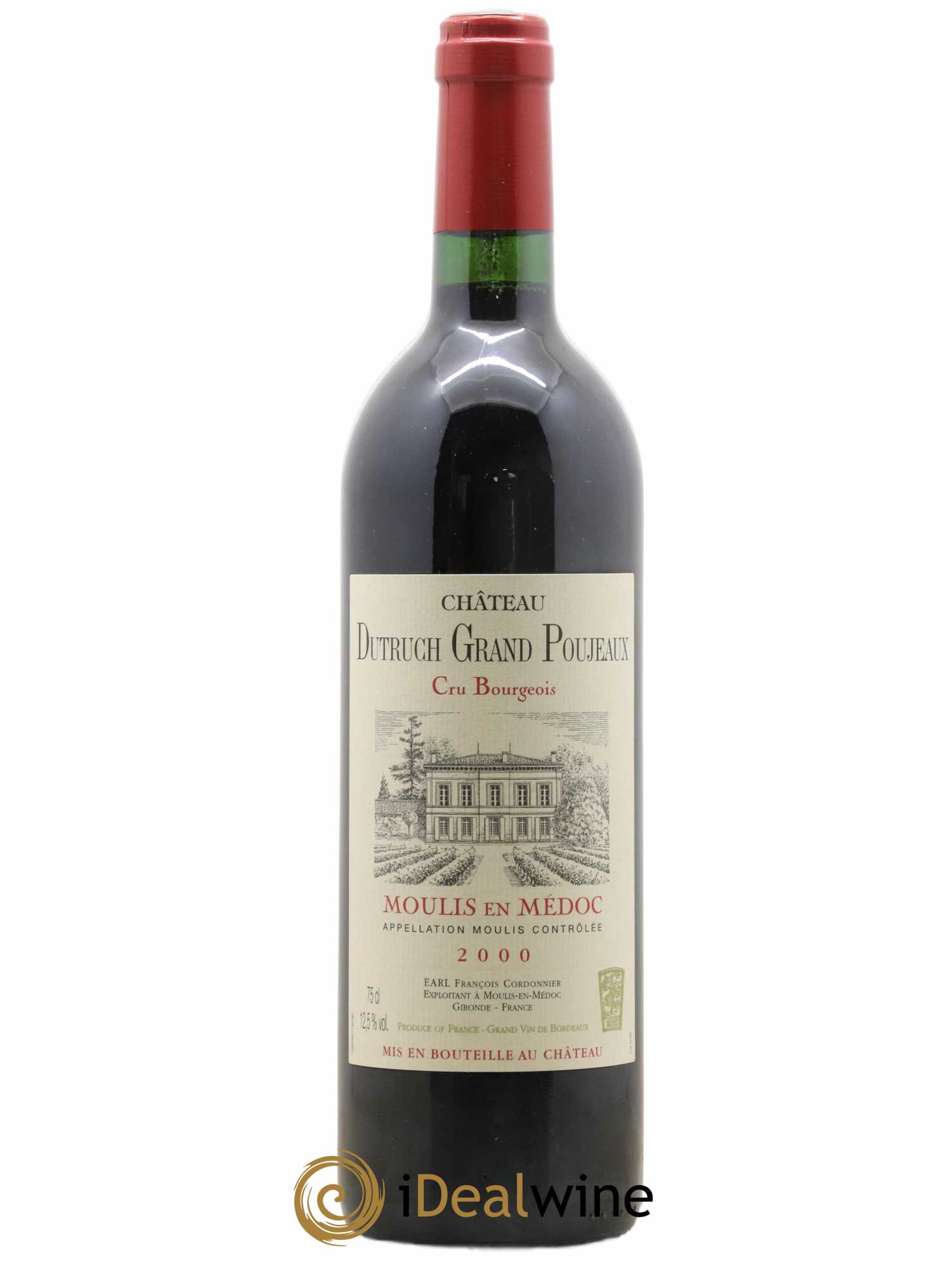 Château Dutruch Grand Poujeaux Cru Bourgeois 2000 - Lot de 1 bouteille - 0
