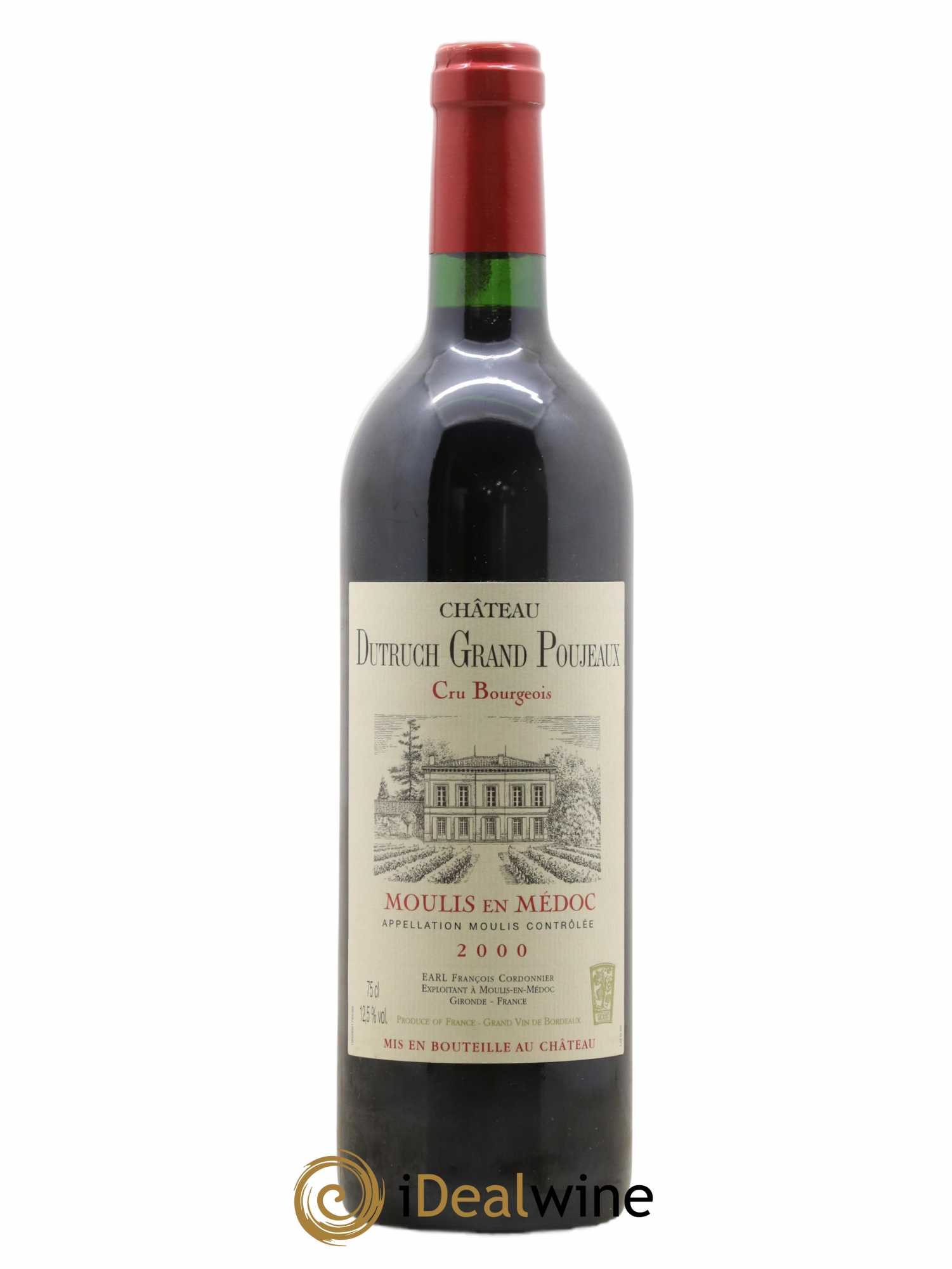 Château Dutruch Grand Poujeaux Cru Bourgeois 2000 - Lot de 1 bouteille - 0