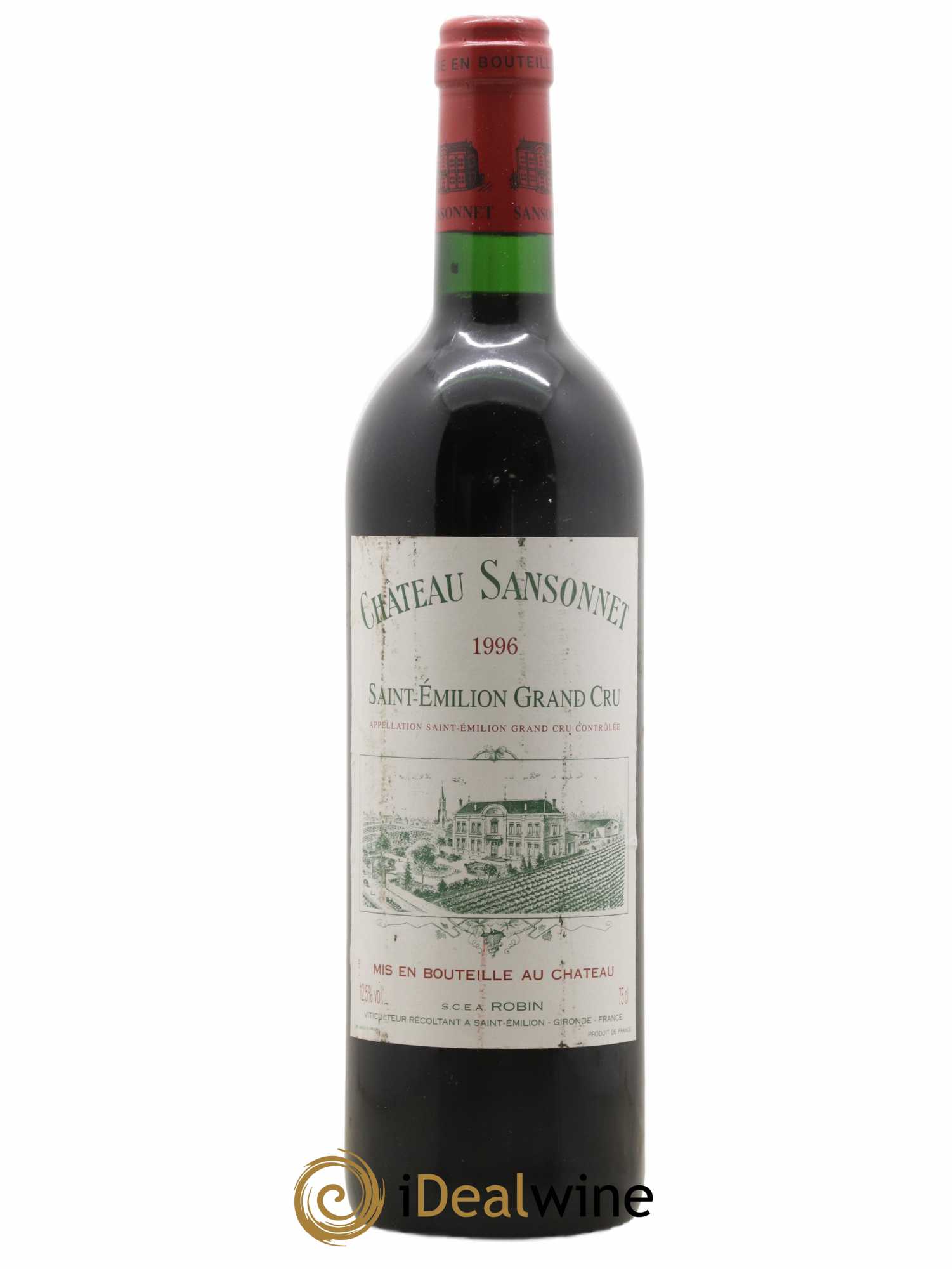 Château Sansonnet Grand Cru Classé 1996 - Lot de 1 bouteille - 0